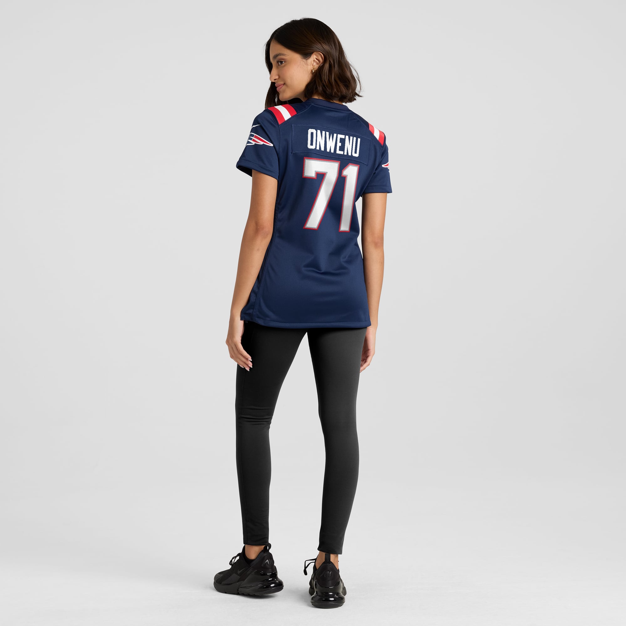 Mike Onwenu New England Patriots Women's Game Jersey - Navy - Image 6
