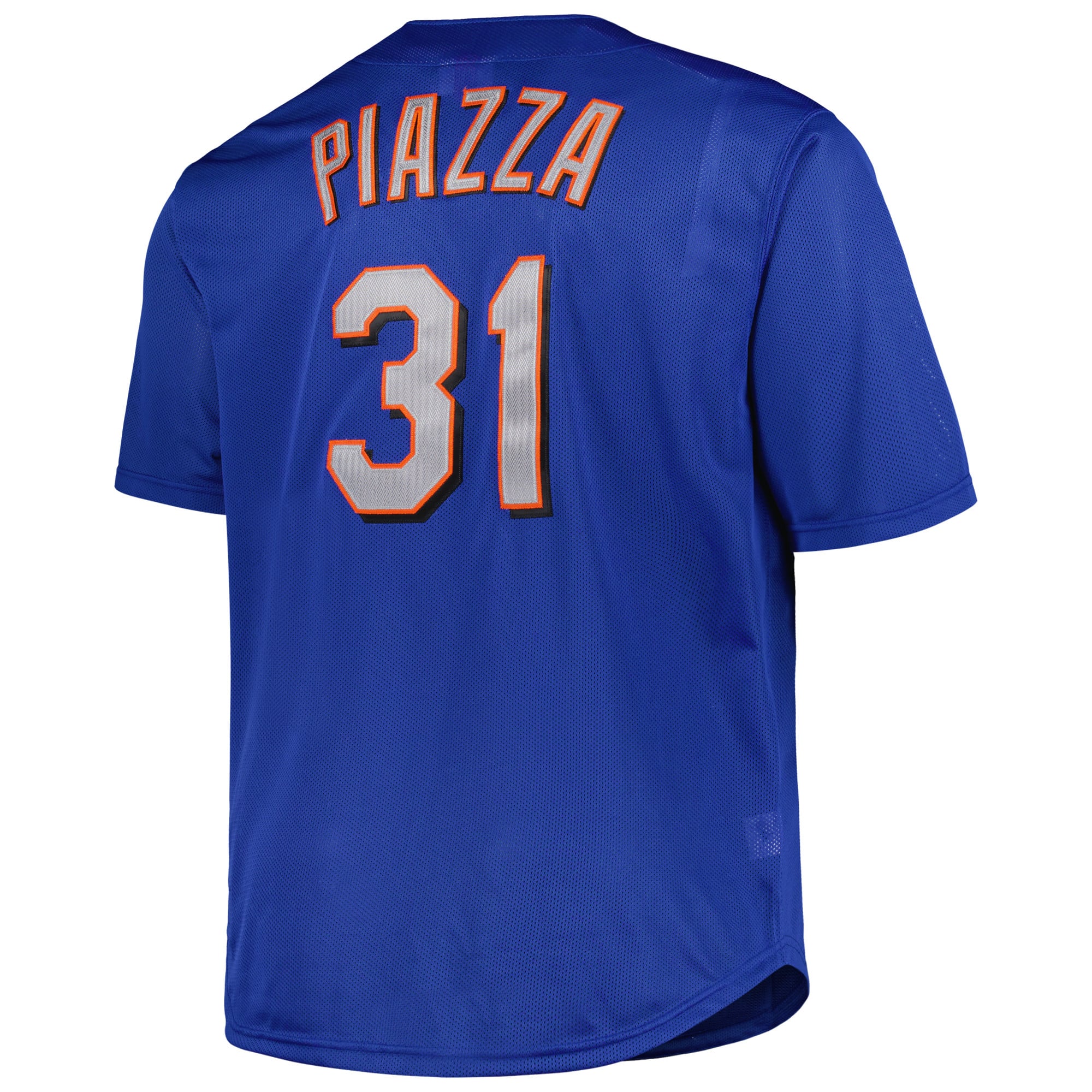 Mike Piazza New York Mets Big & Tall Cooperstown Mesh Batting Practice Jersey - Royal - Image 4