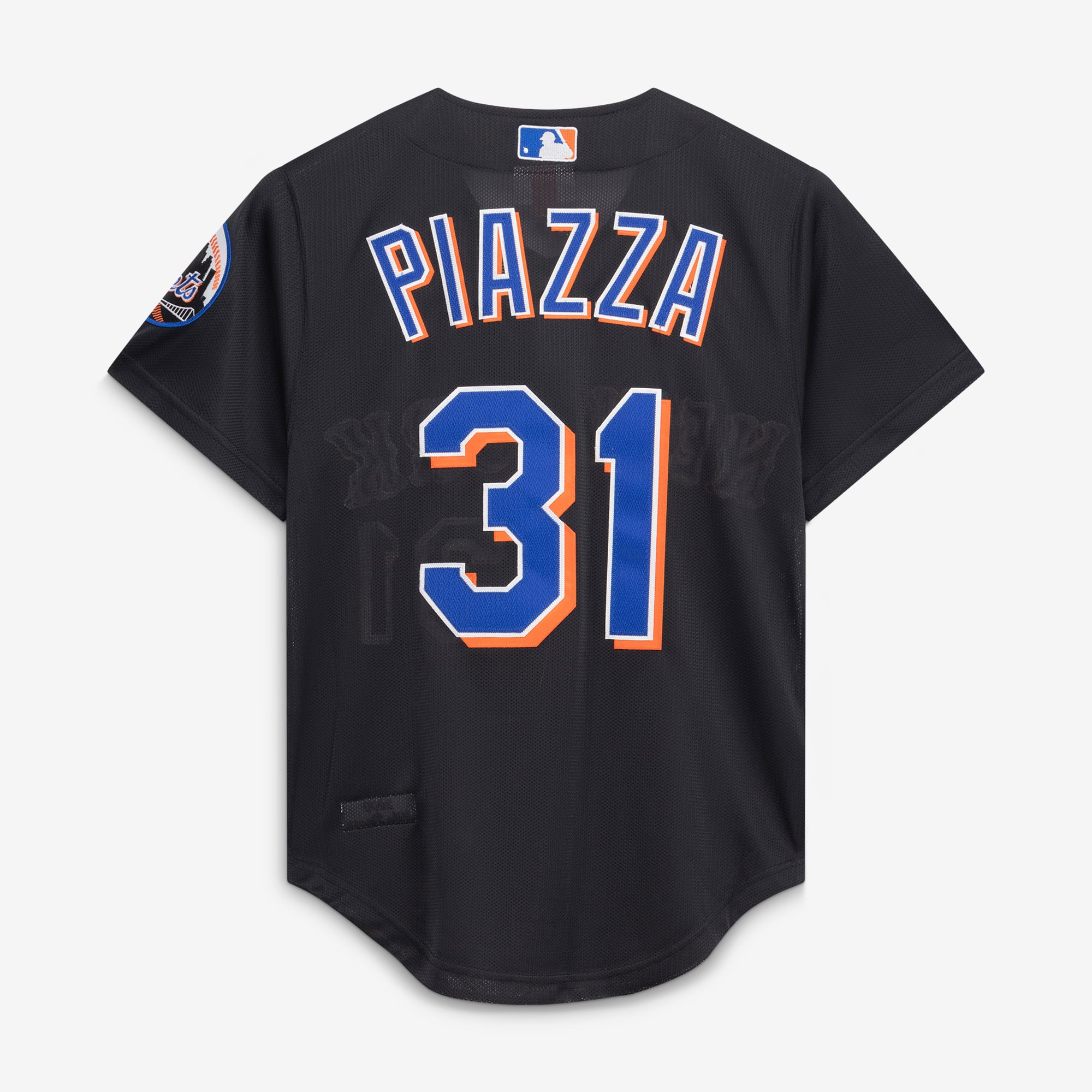 Mike Piazza New York Mets Cooperstown Collection 2000 Batting Practice Jersey - Black - Image 4