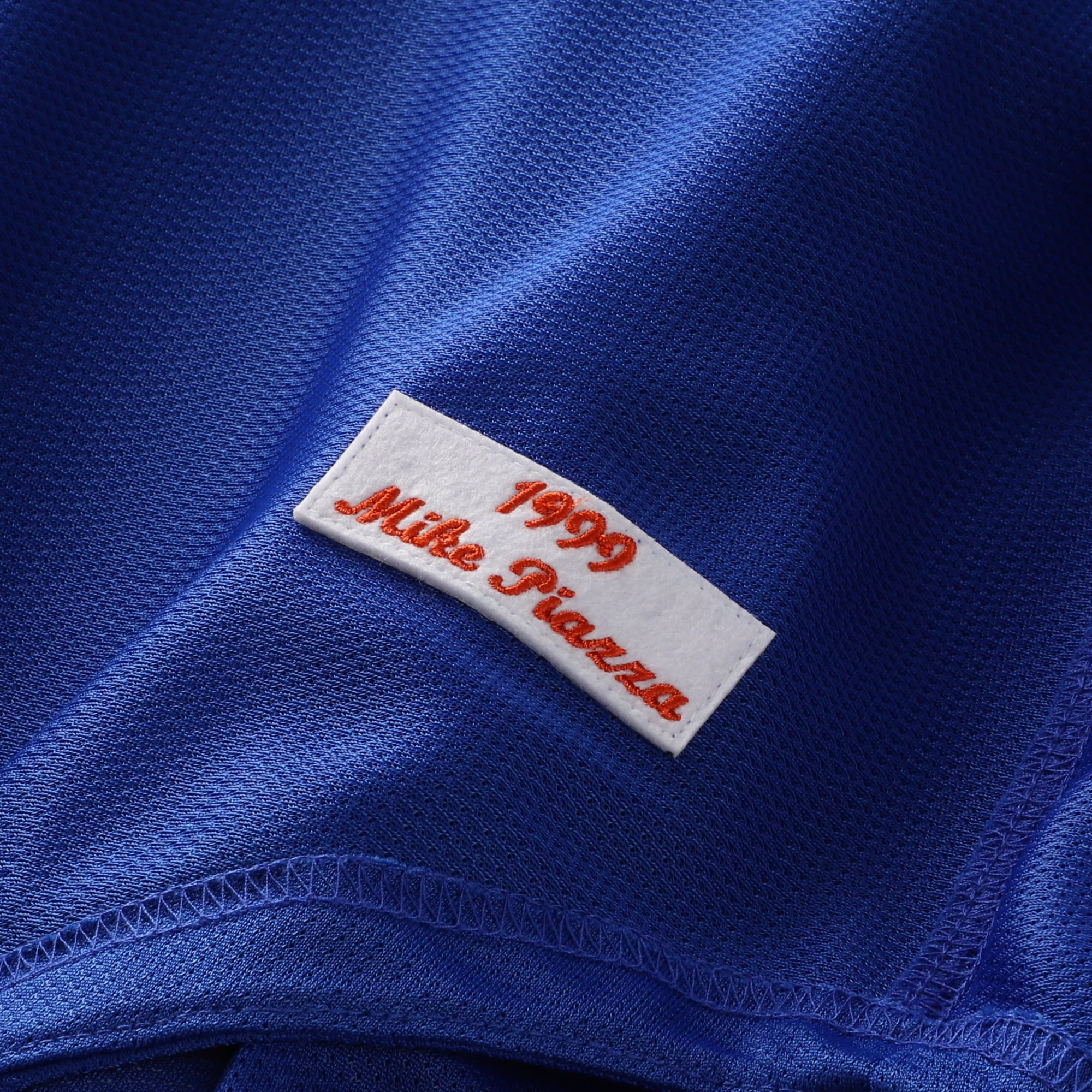 Mike Piazza New York Mets Cooperstown Collection Mesh Batting Practice Button-Up Jersey - Royal - Image 8