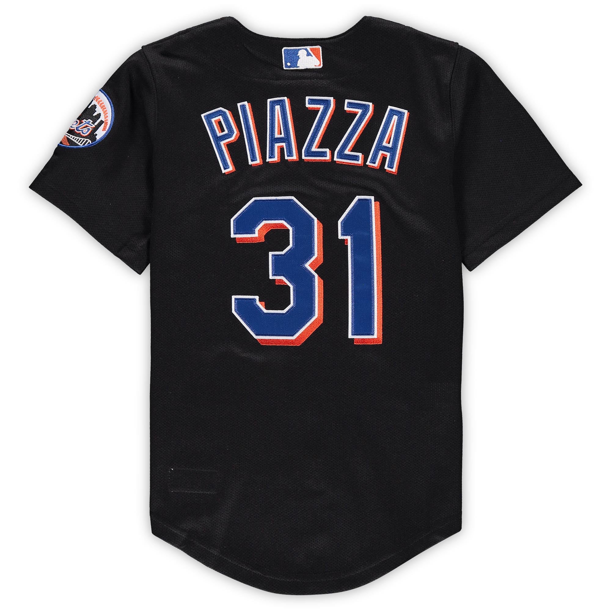 Mike Piazza New York Mets Preschool & Toddler Cooperstown Collection Mesh Jersey - Black - Image 4
