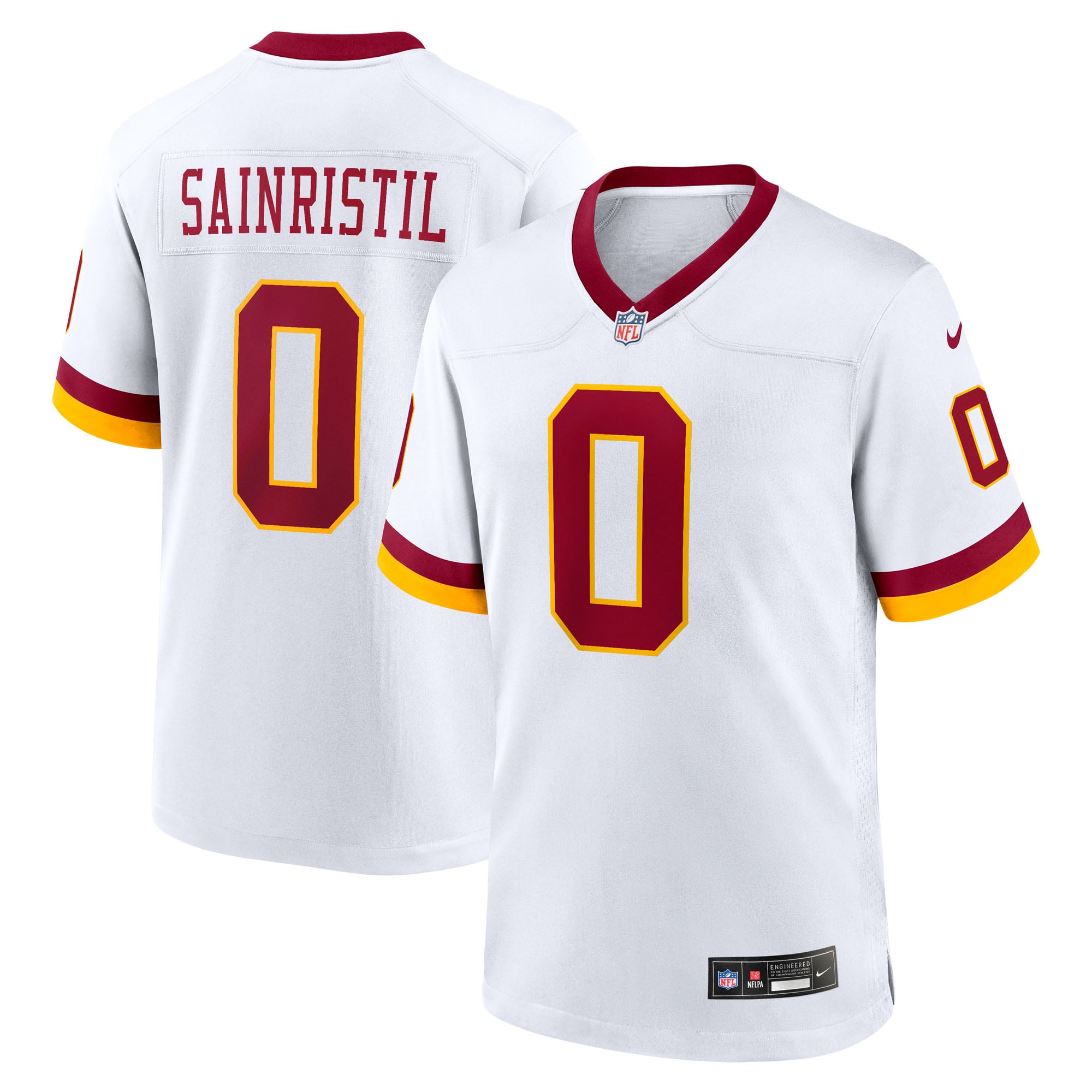 Mike Sainristil Washington Commanders Game Jersey - White - Image 2
