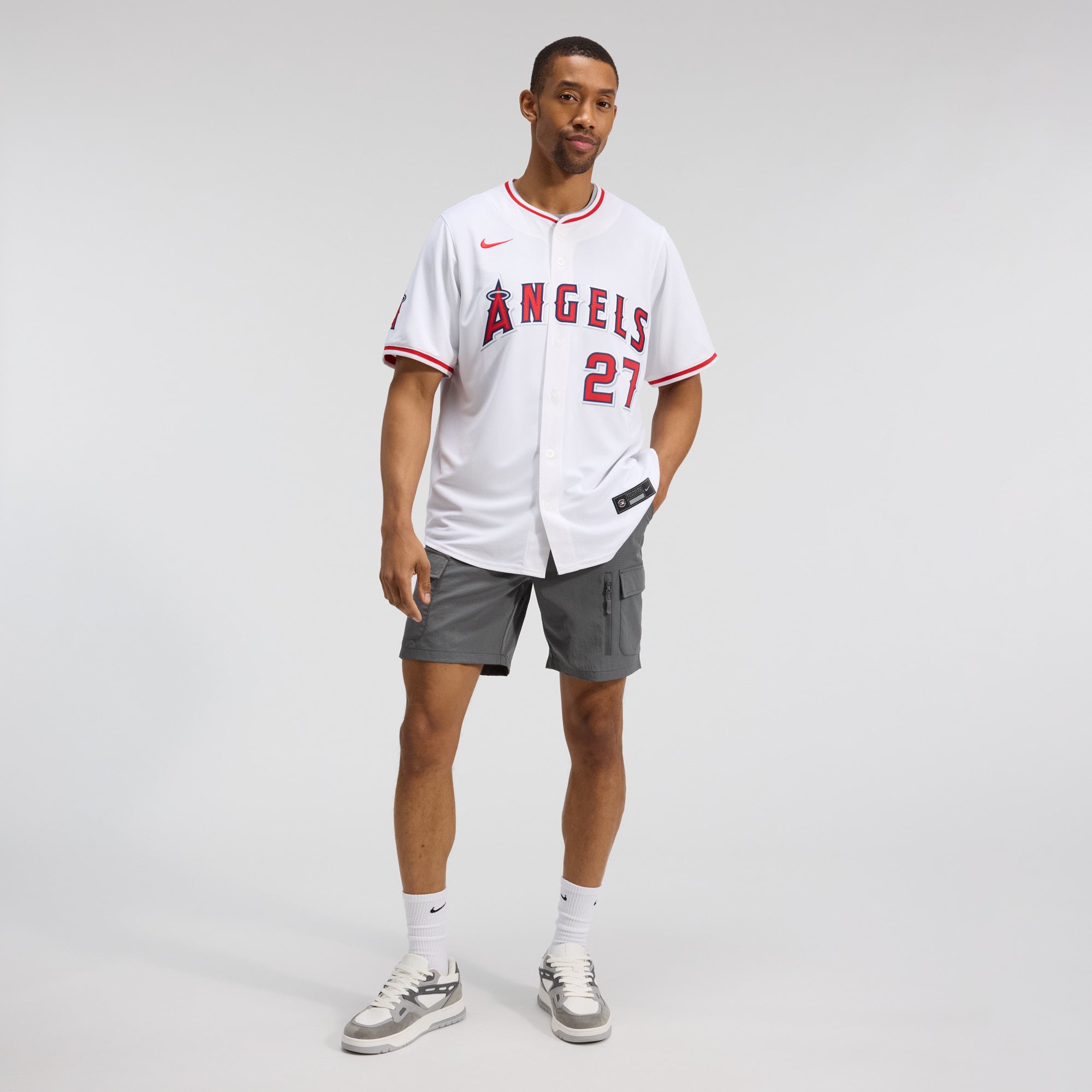 Mike Trout Los Angeles Angels Alternate Limited Player Jersey - White - Image 6