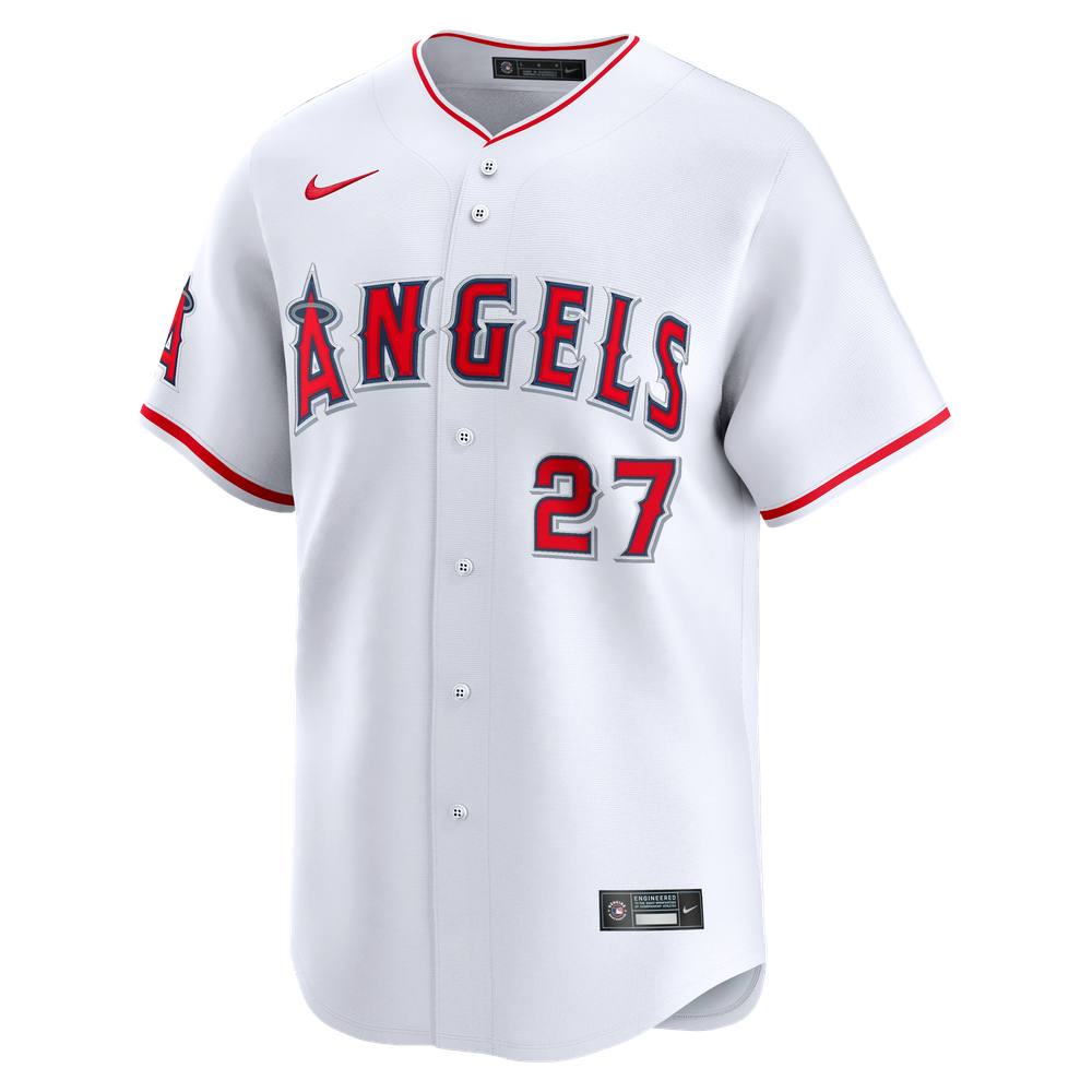 Mike Trout Los Angeles Angels Alternate Limited Player Jersey - White - Image 8