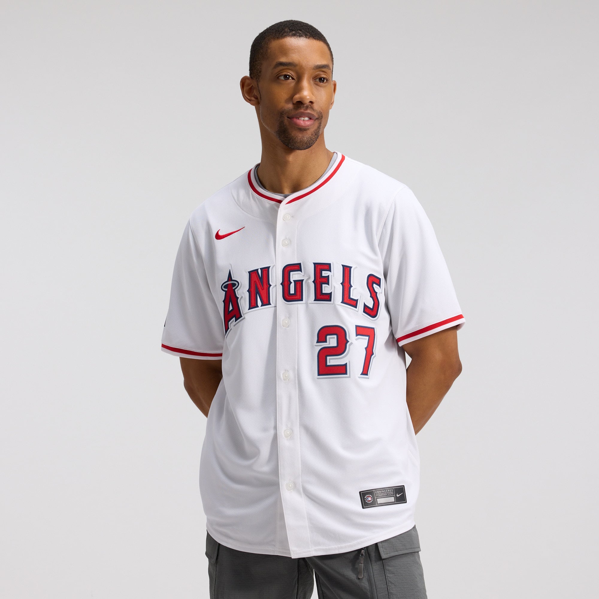 Mike Trout Los Angeles Angels Alternate Limited Player Jersey - White - Image 4