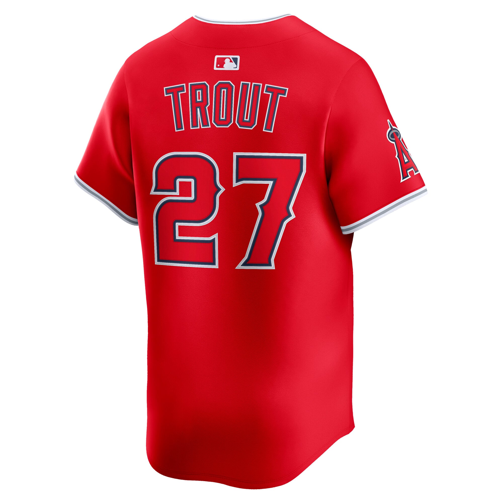 Mike Trout Los Angeles Angels Home Limited Player Jersey - Red - Image 4