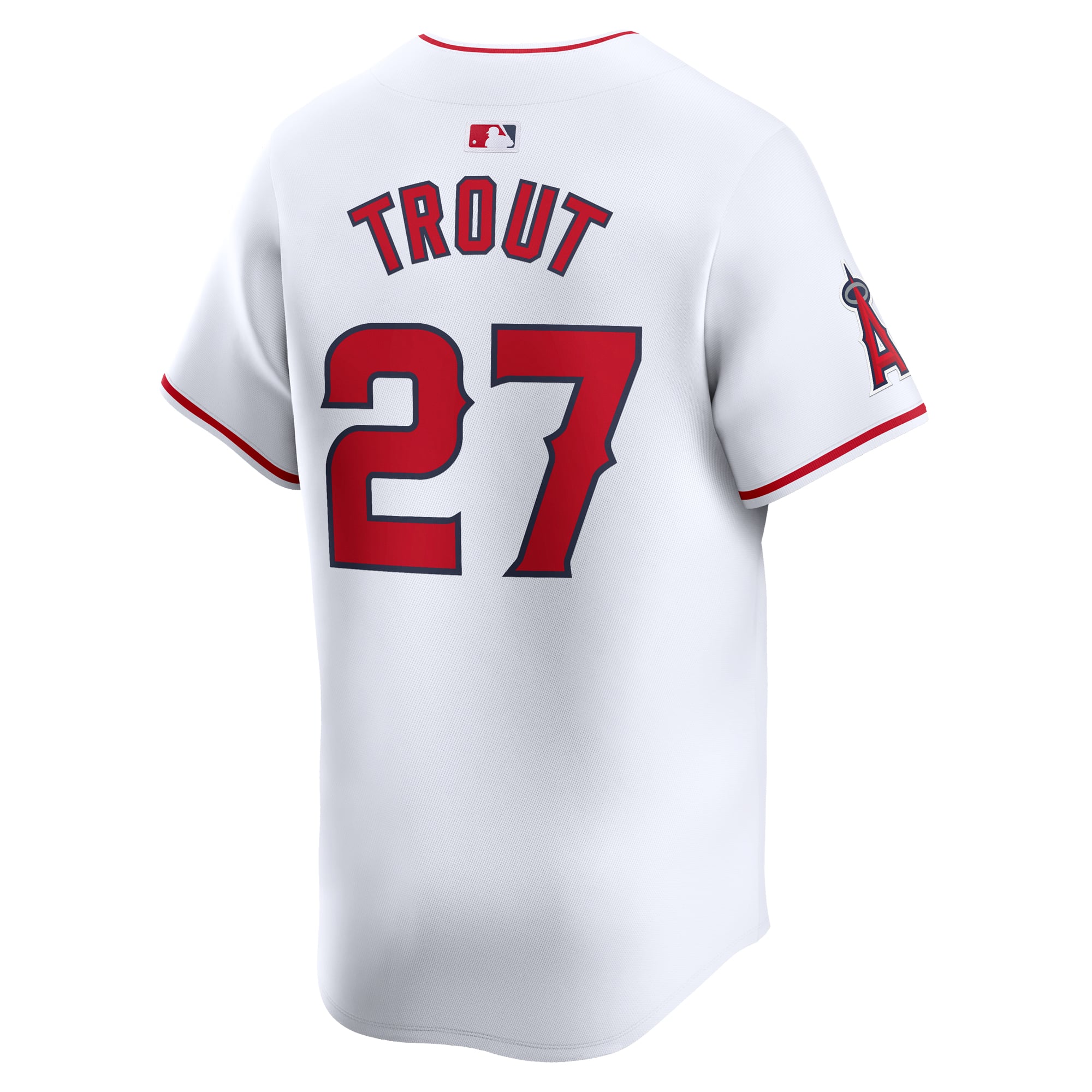 Mike Trout Los Angeles Angels Youth Home Limited Player Jersey - White - Image 4