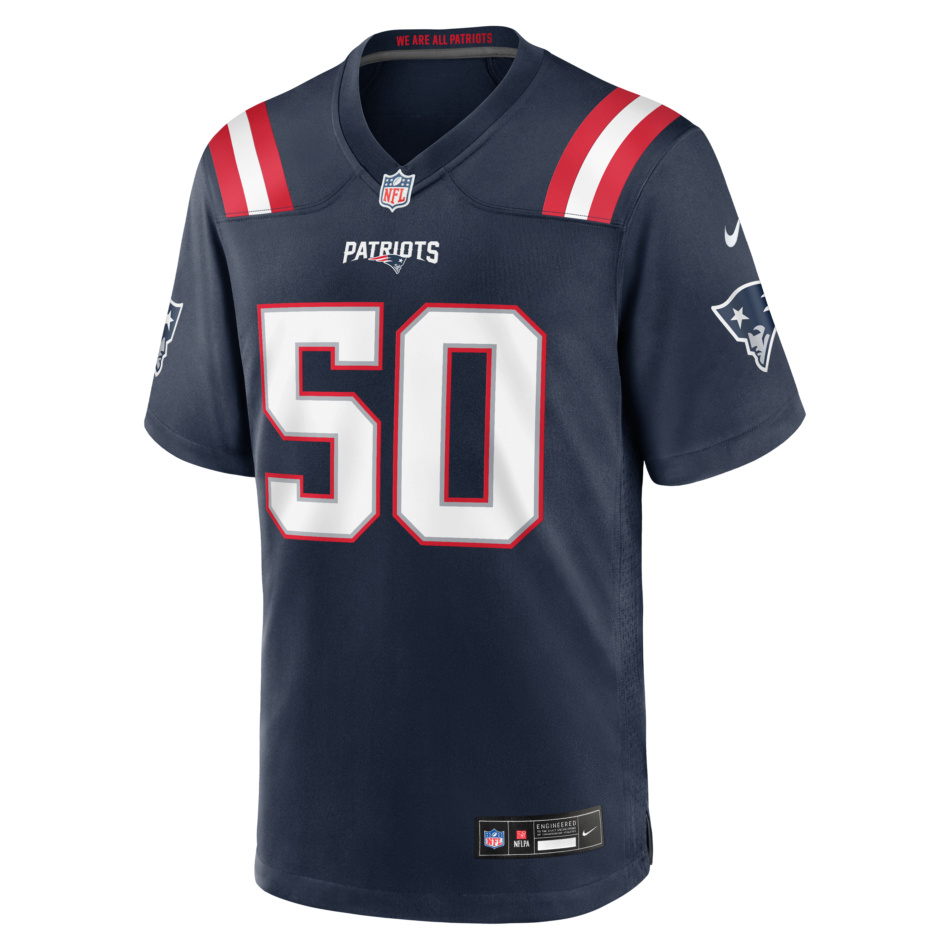 Mike Vrabel New England Patriots Game Retired Player Jersey - Navy - Image 3