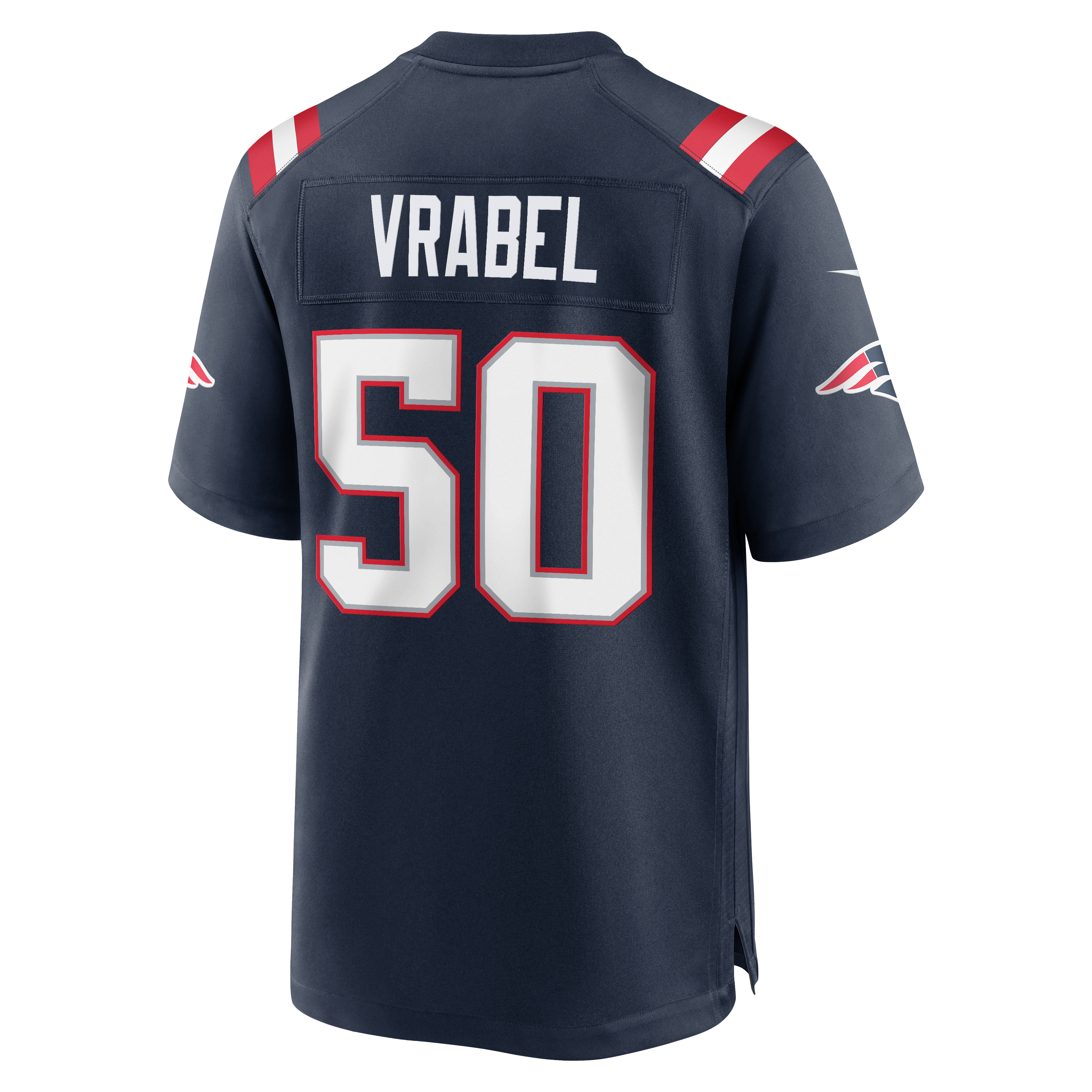 Mike Vrabel New England Patriots Game Retired Player Jersey - Navy - Image 4