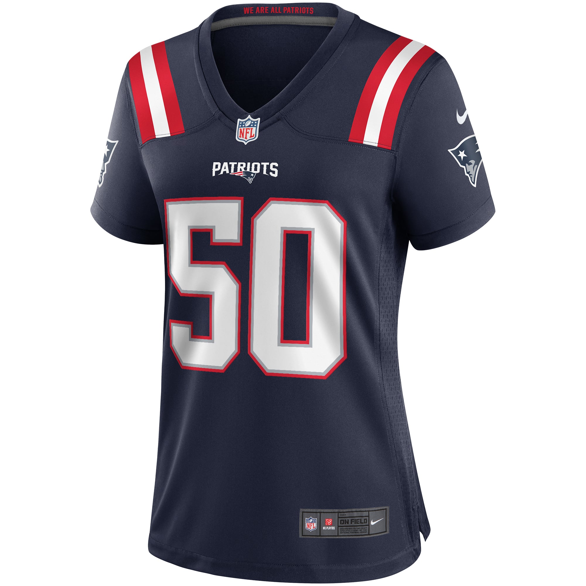 Mike Vrabel New England Patriots Women's Game Retired Player Jersey - Navy - Image 3