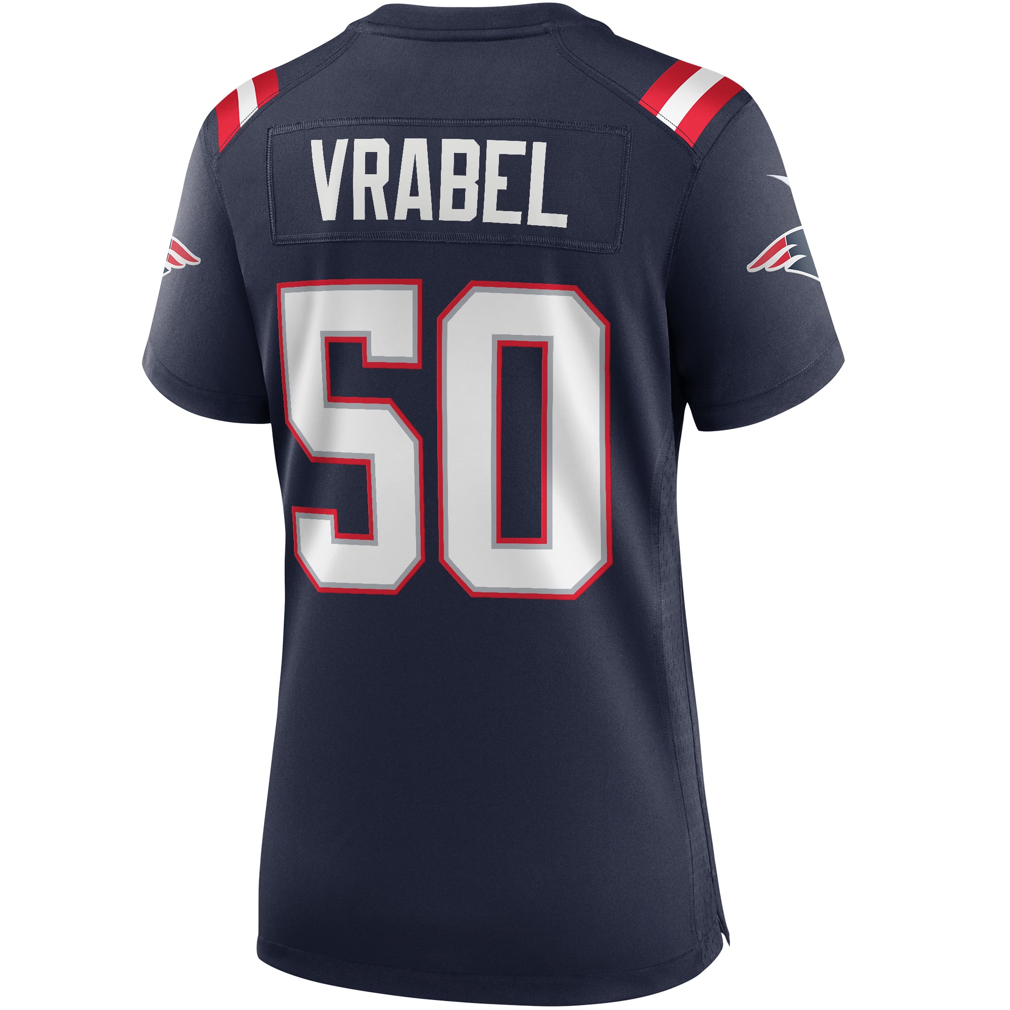 Mike Vrabel New England Patriots Women's Retired Game Jersey - Navy - Image 4