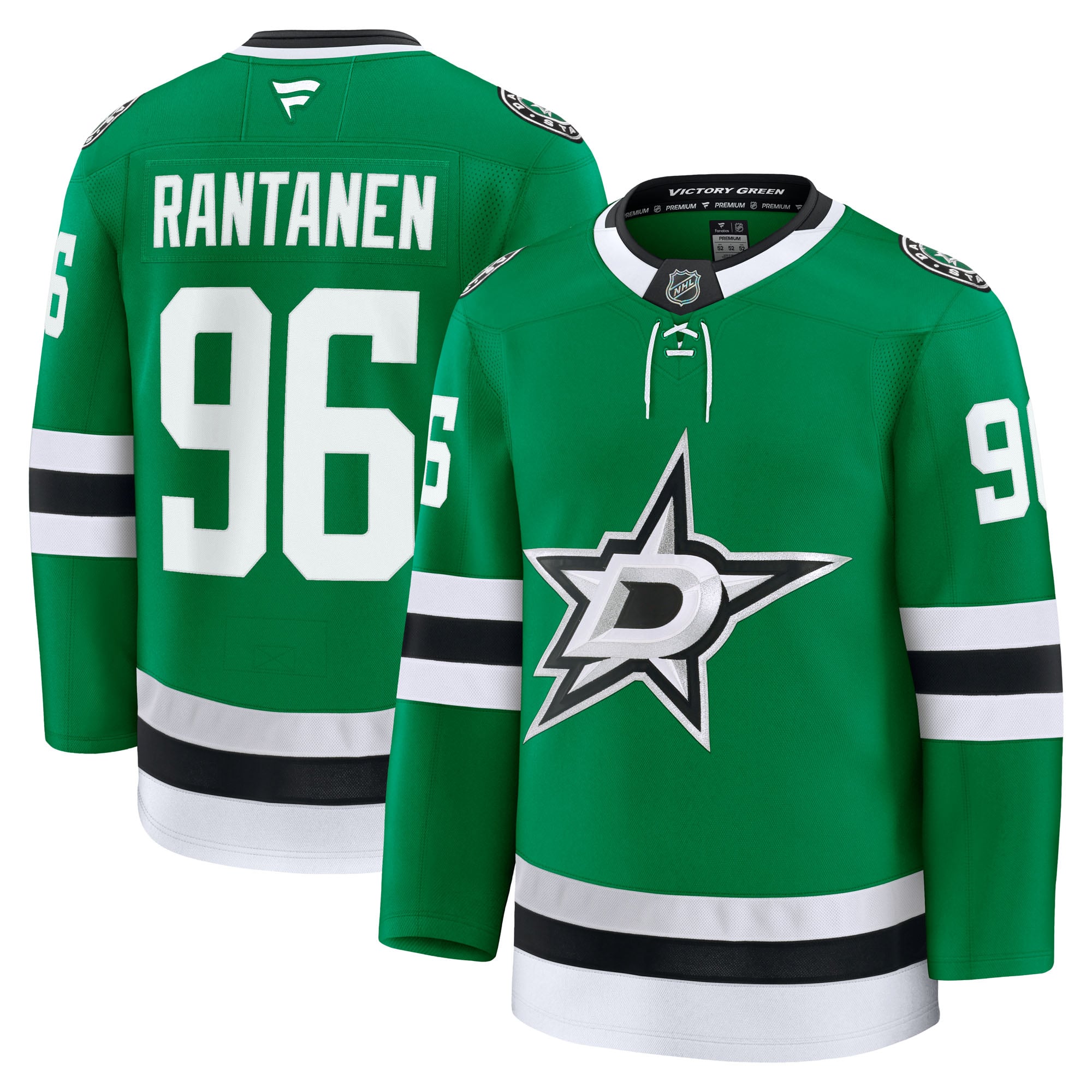 Mikko Rantanen Dallas Stars Home Premium Jersey - Kelly Green - Image 2