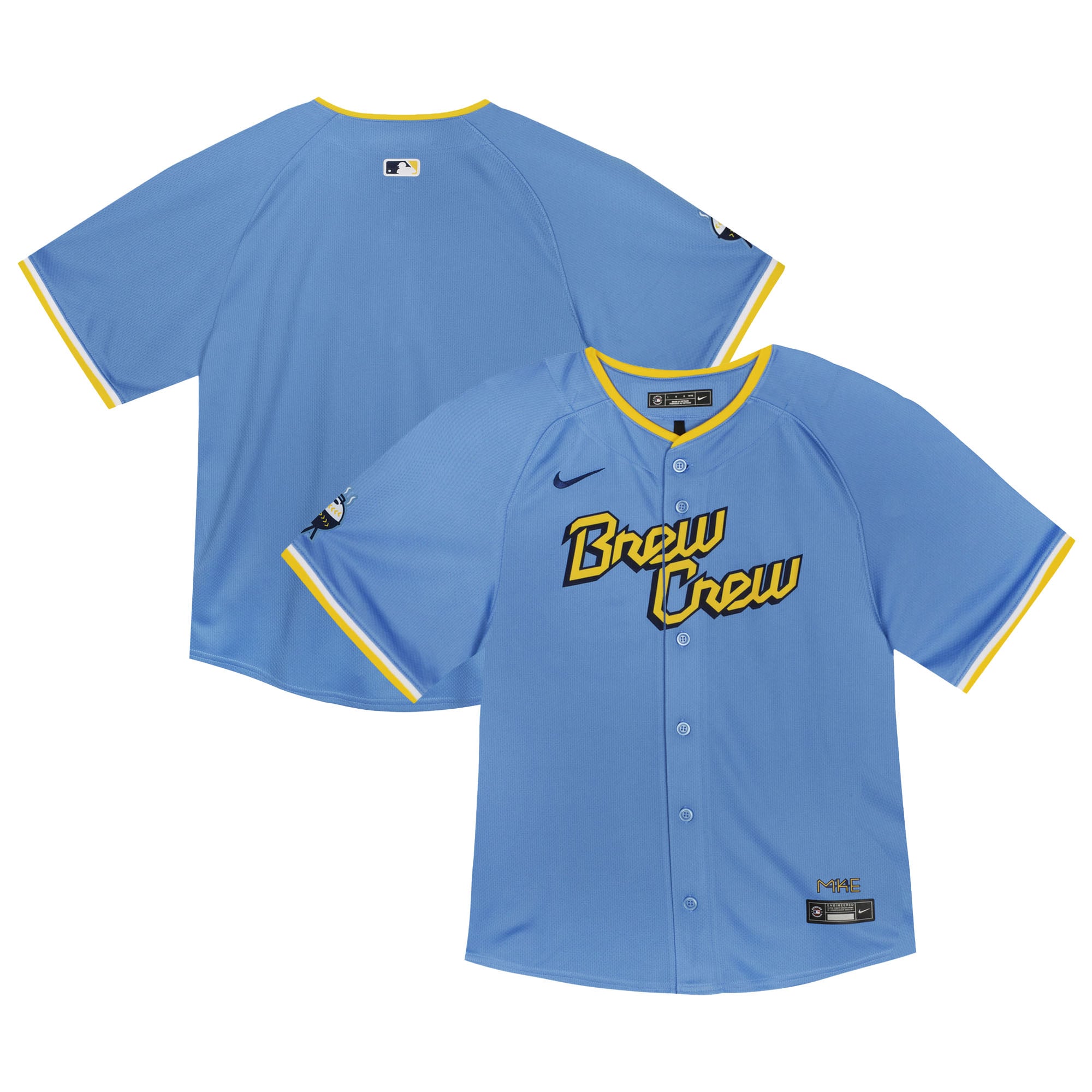 Milwaukee Brewers Toddler City Connect Team Limited Jersey - Blue - Image 2