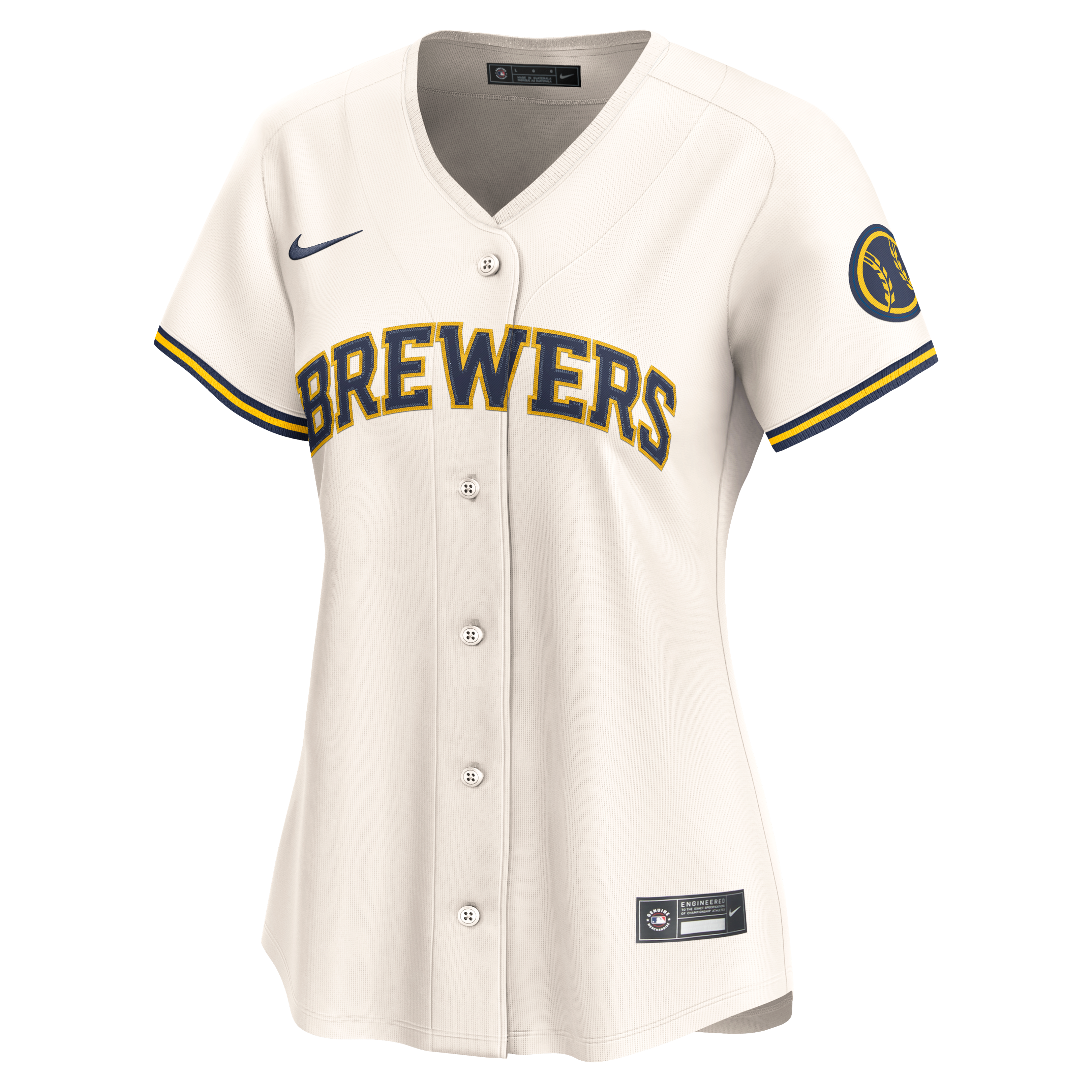 Milwaukee Brewers Women's Home Limited Jersey - Cream - Image 6