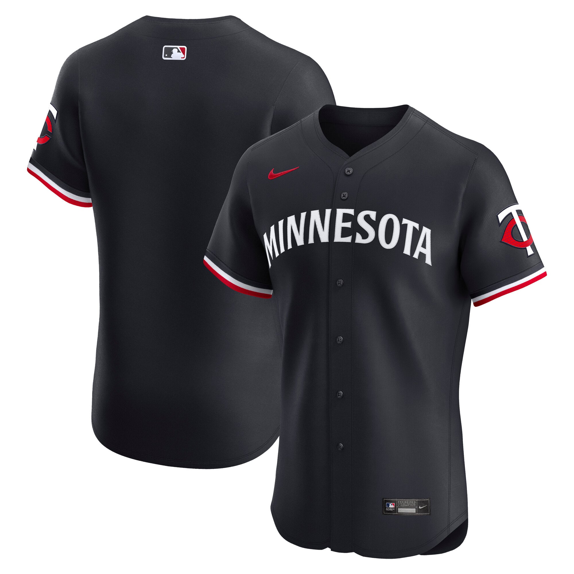 Minnesota Twins Alternate 2 Elite Jersey - Navy - Image 2