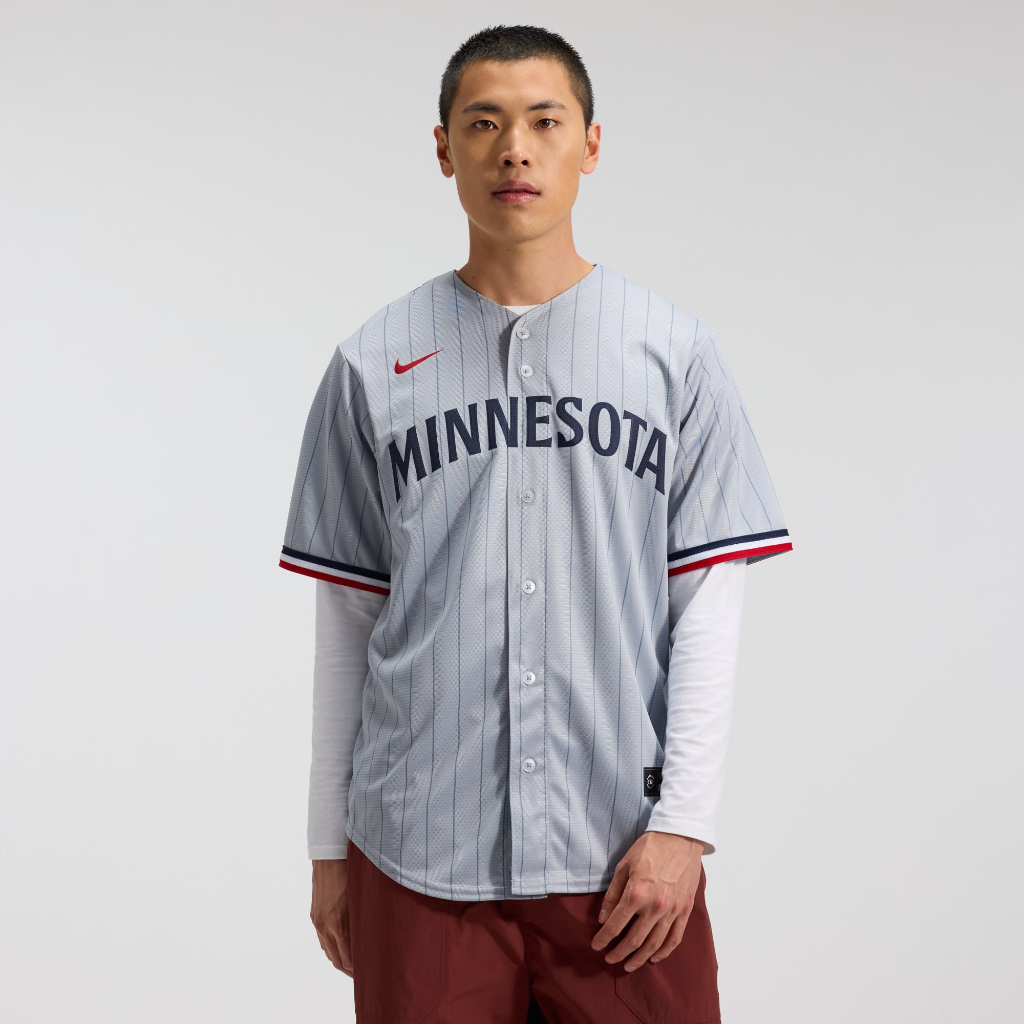 Minnesota Twins Alternate Team Logo Jersey - Gray
