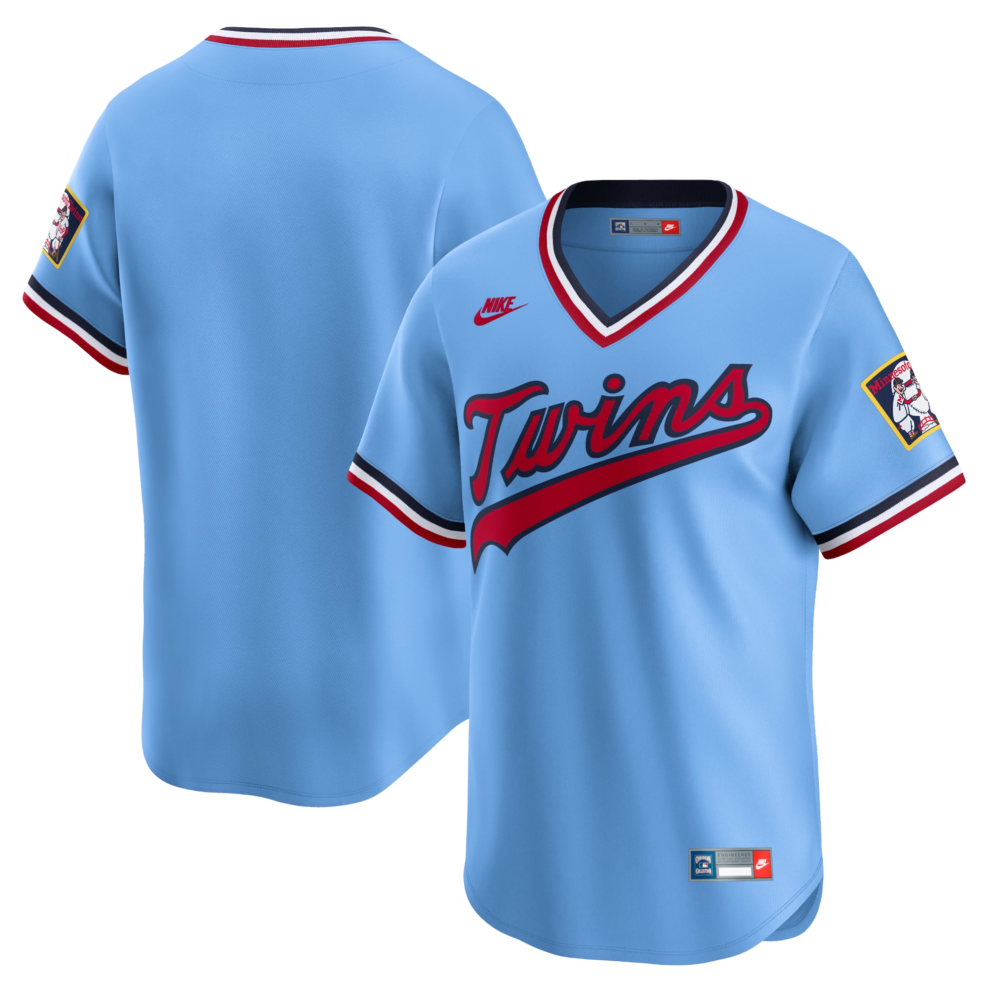 Minnesota Twins Cooperstown Collection Limited Jersey - Light Blue - Image 2