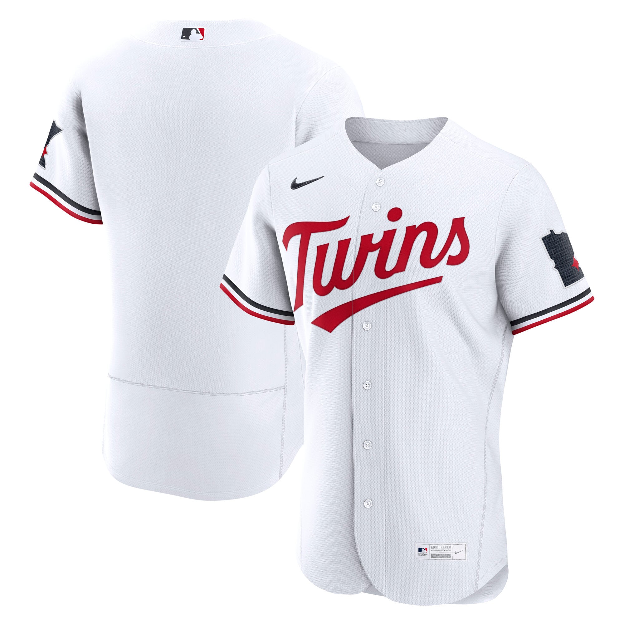 Minnesota Twins Home Jersey - White - Image 2