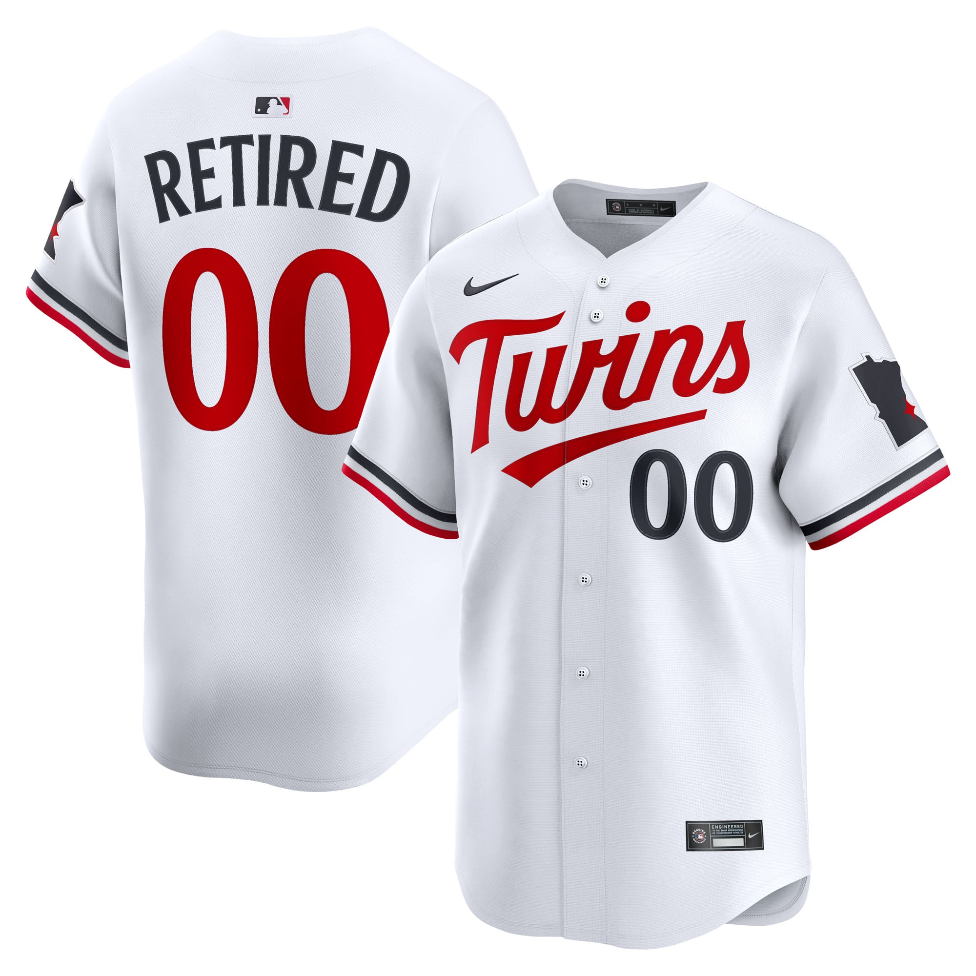 Minnesota Twins Home Limited Pick-A-Player Retired Roster Jersey - White - Image 2