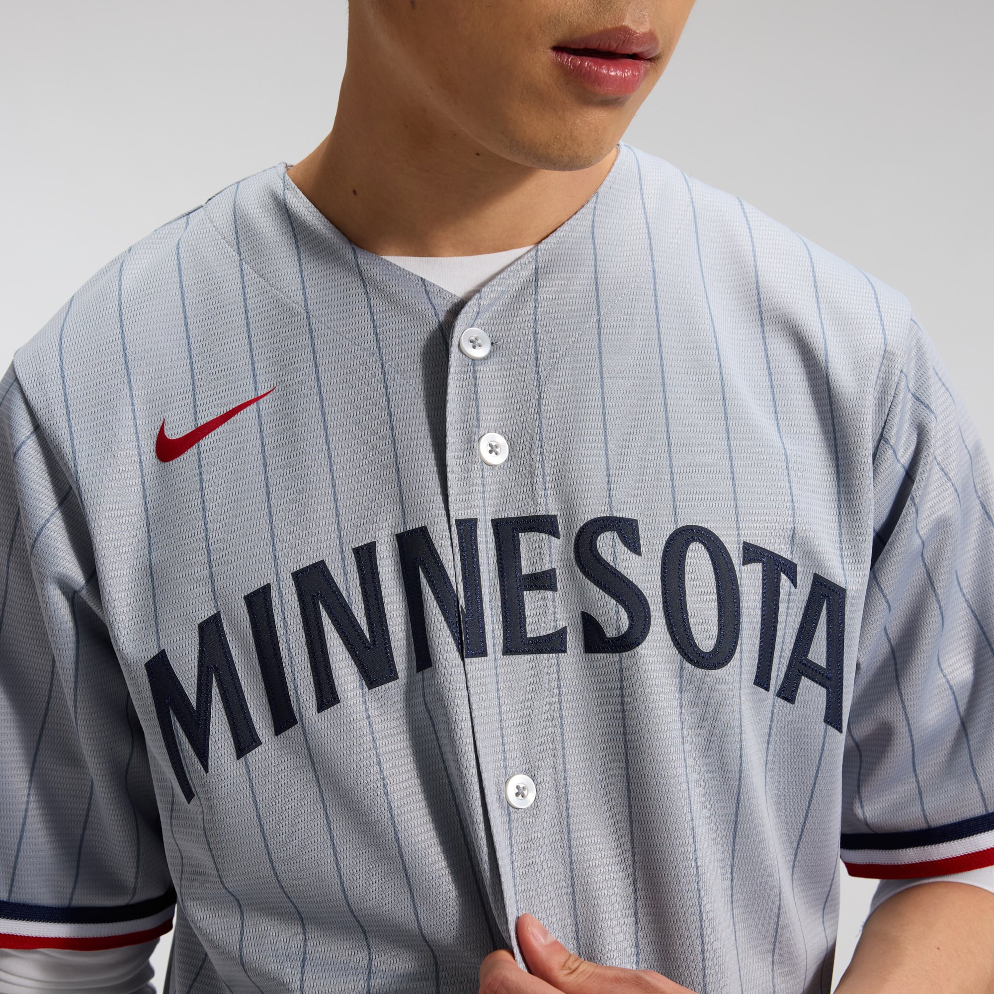 Minnesota Twins Road Team Jersey - Gray - Image 7