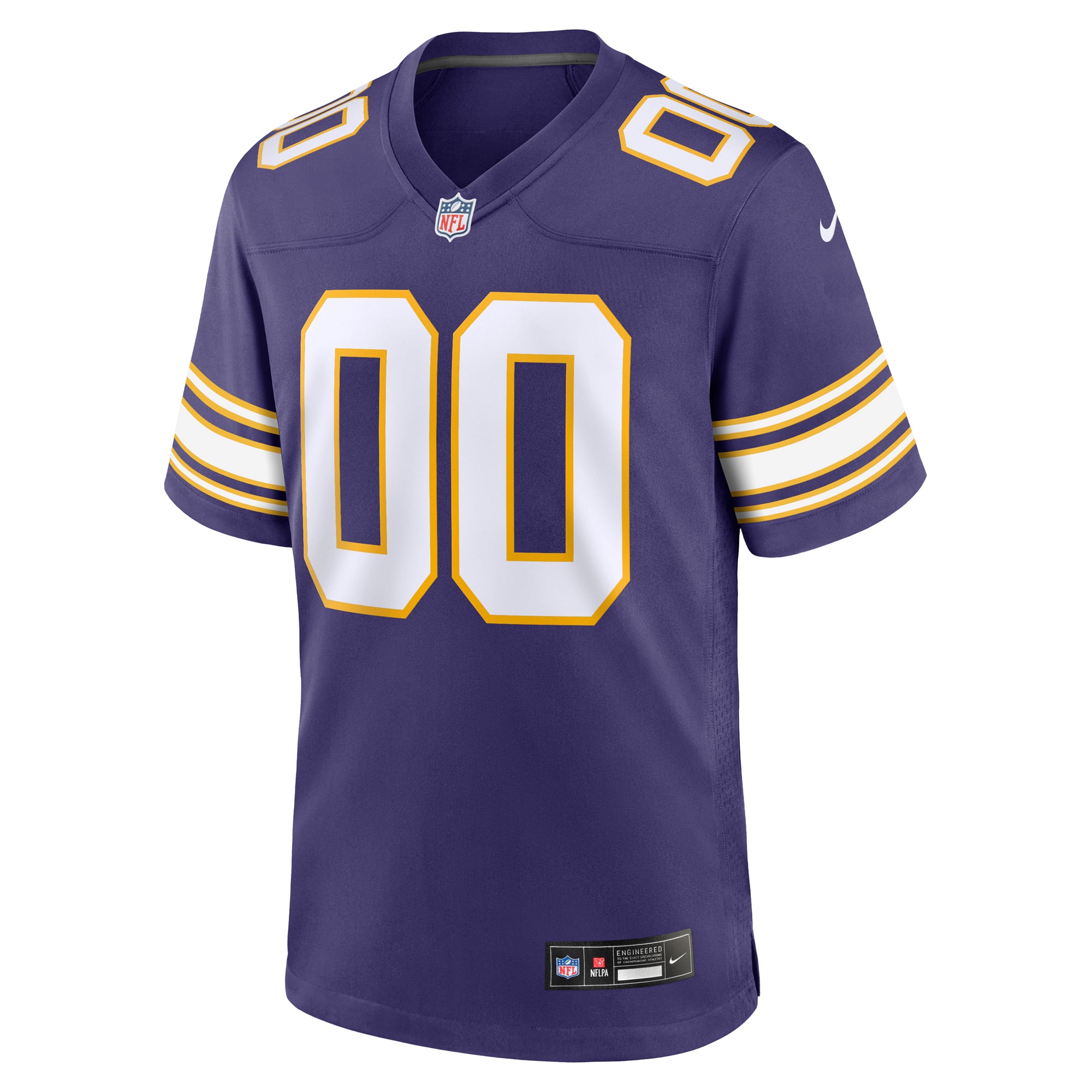 Minnesota Vikings Alternate Custom Game Jersey - Purple - Image 3