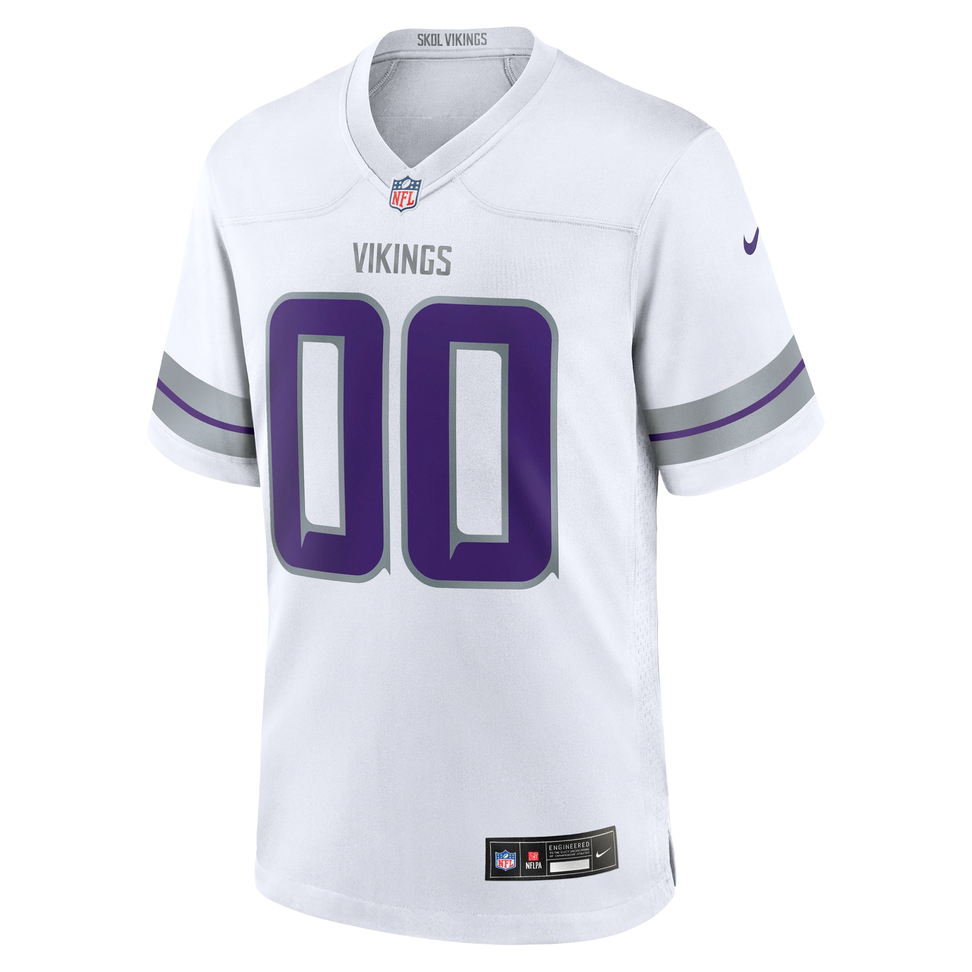 Minnesota Vikings Classic Custom Game Jersey - White - Image 3
