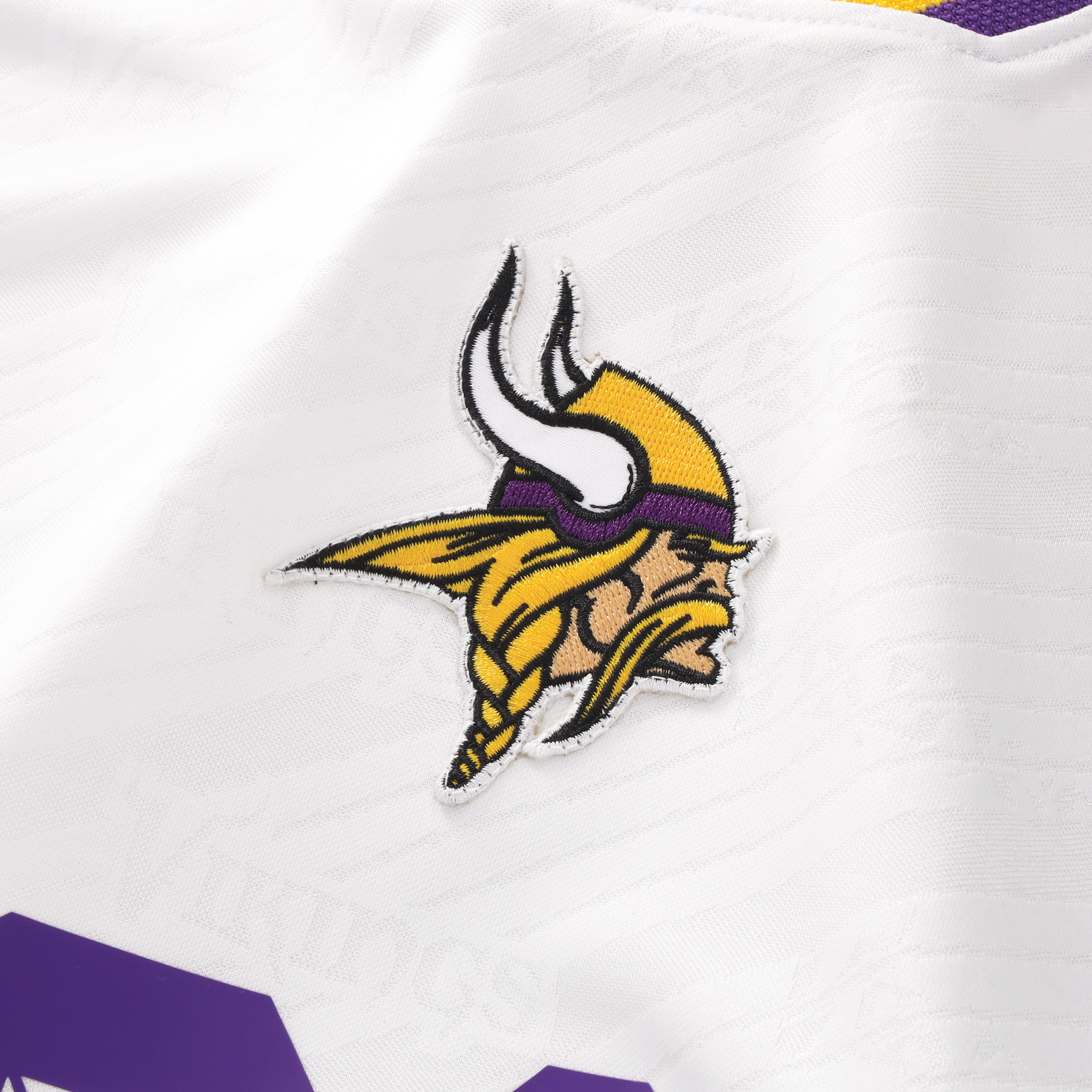 Minnesota Vikings Youth Football x Football V-Neck Fan Top - White - Image 5