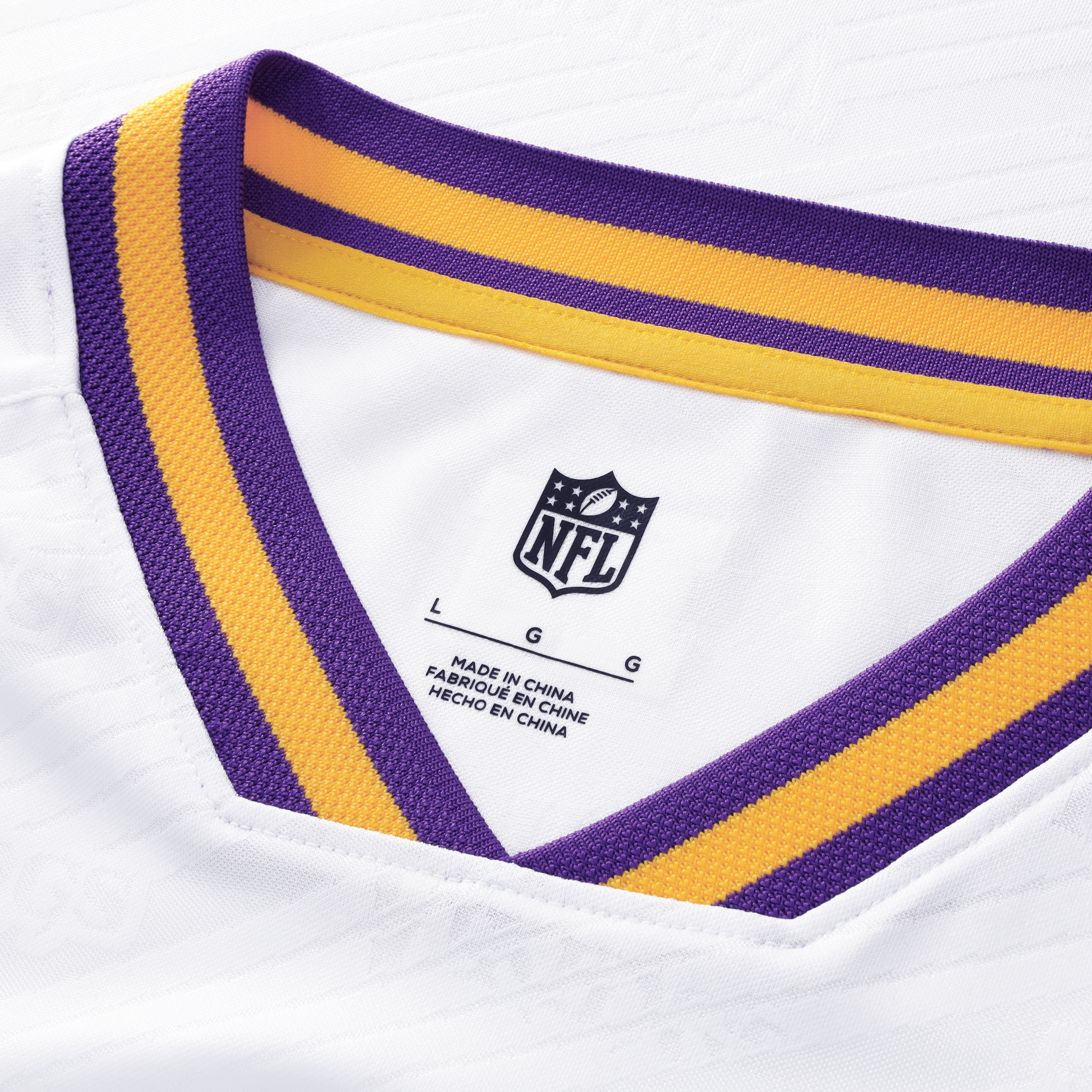 Minnesota Vikings Youth Football x Football V-Neck Fan Top - White - Image 4