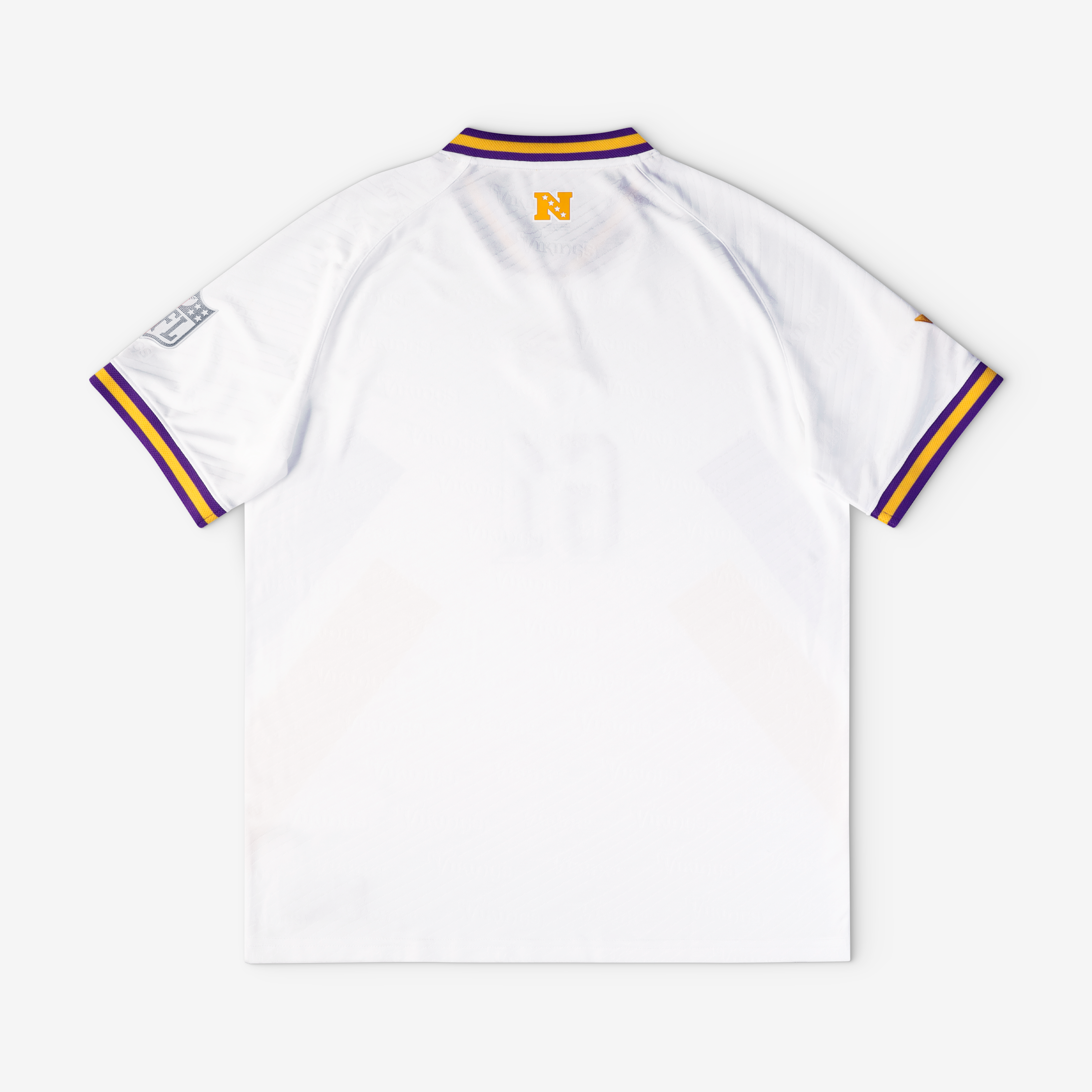 Minnesota Vikings Youth Football x Football V-Neck Fan Top - White - Image 3