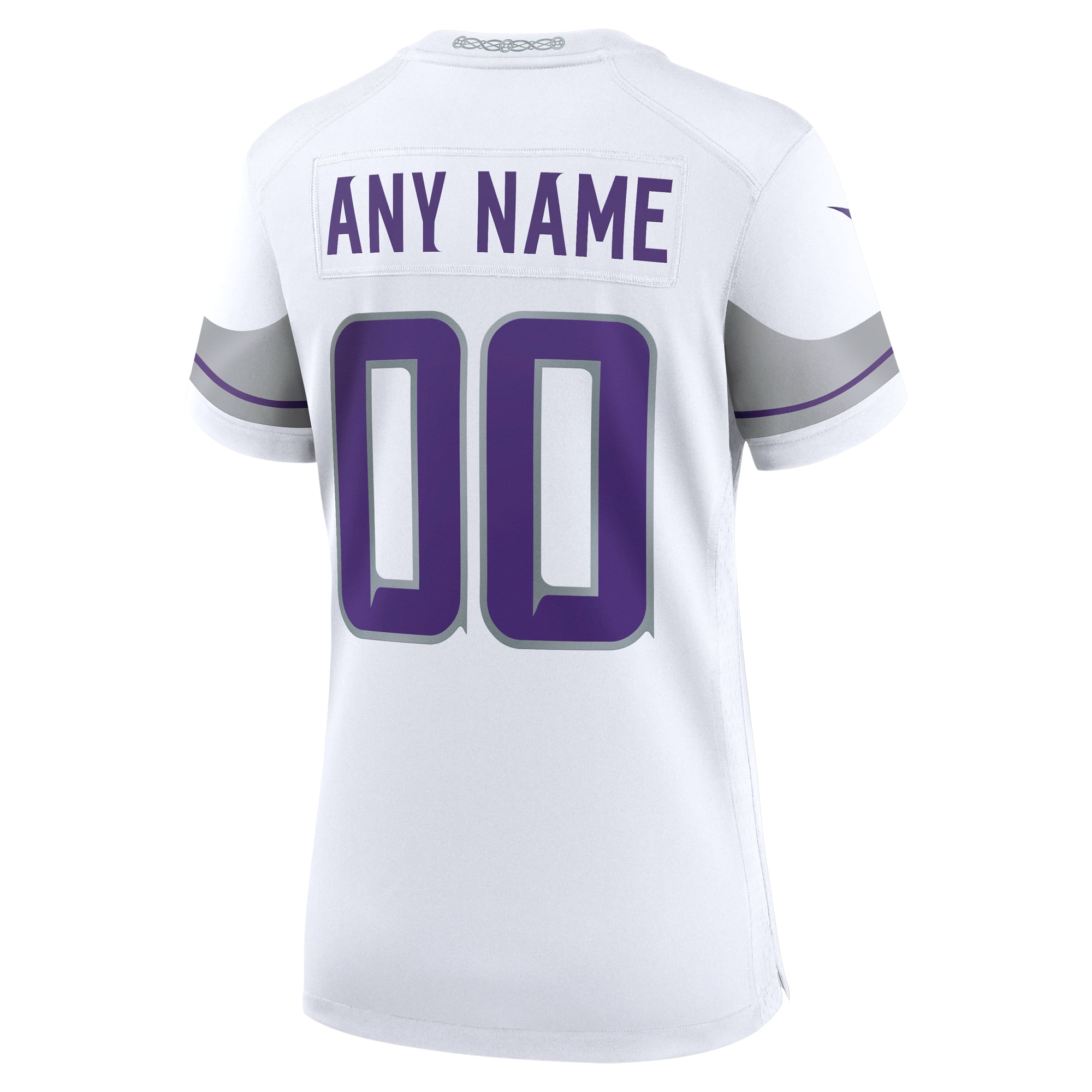 Minnesota Vikings Women's Alternate Custom Game Jersey - White - Image 4