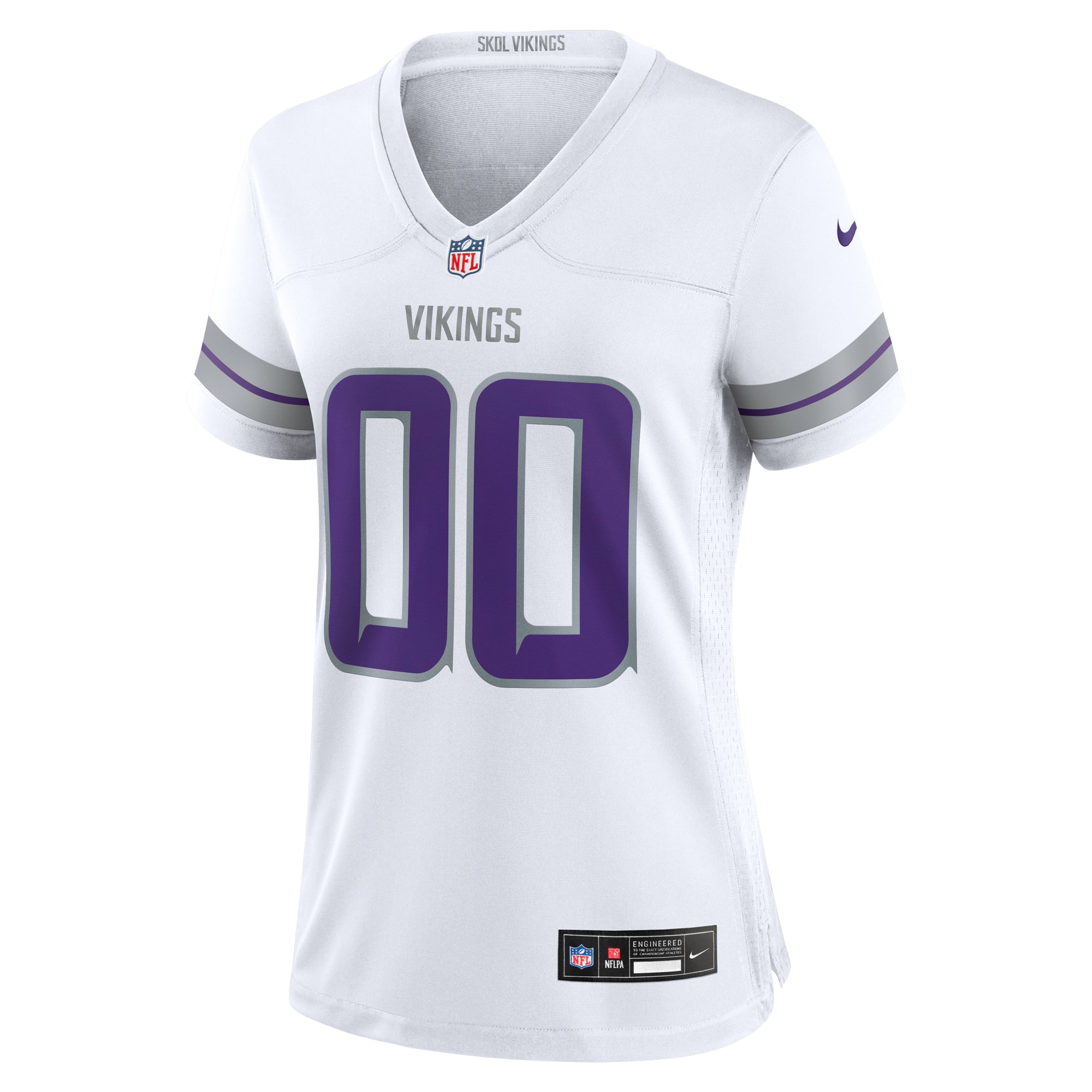 Minnesota Vikings Women's Alternate Custom Game Jersey - White - Image 3