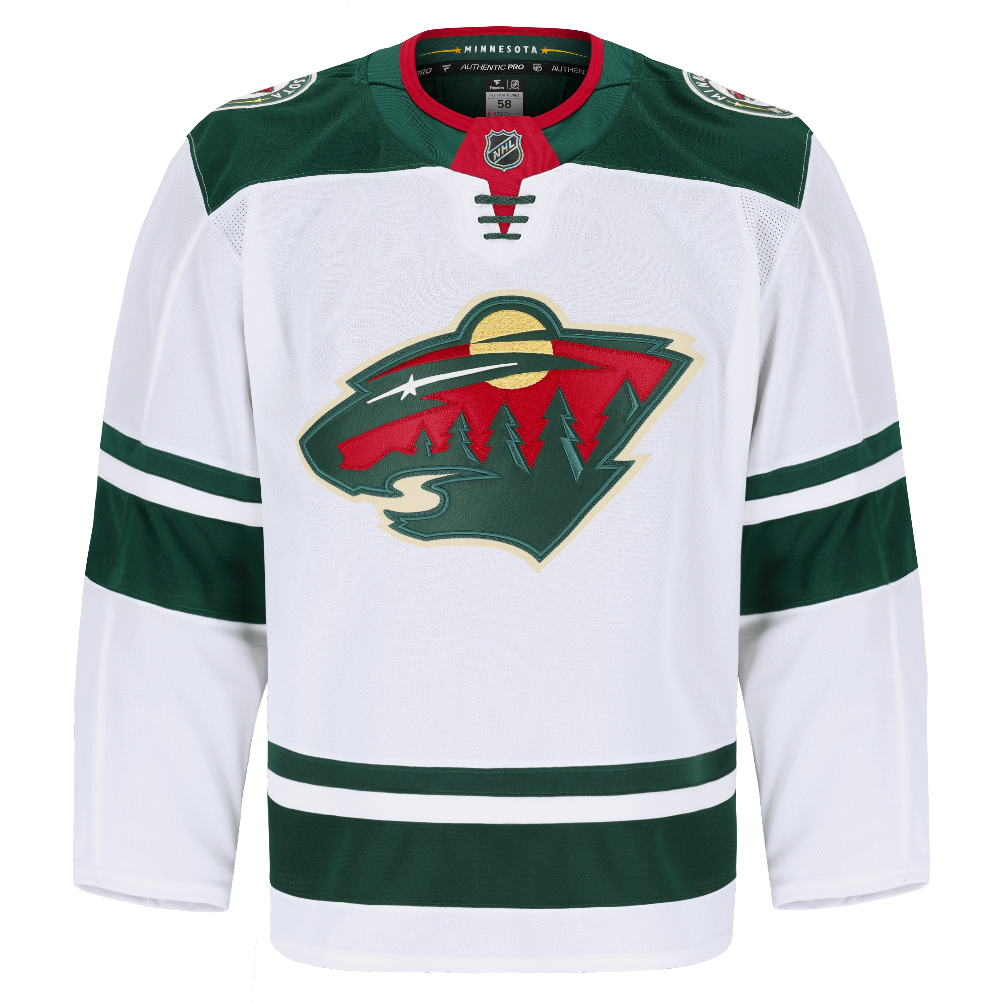 Minnesota Wild Away Pro Jersey - White - Image 3