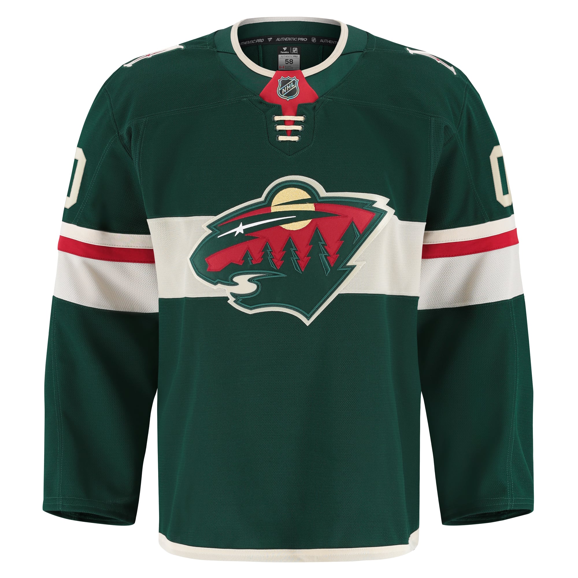 Minnesota Wild Home Pro Custom Jersey - Green - Image 3