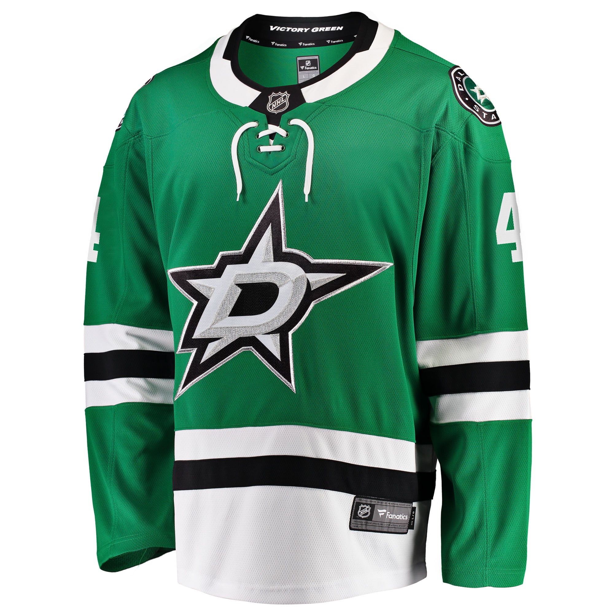 Miro Heiskanen Dallas Stars Team Color Breakaway Player Jersey - Kelly Green - Image 3