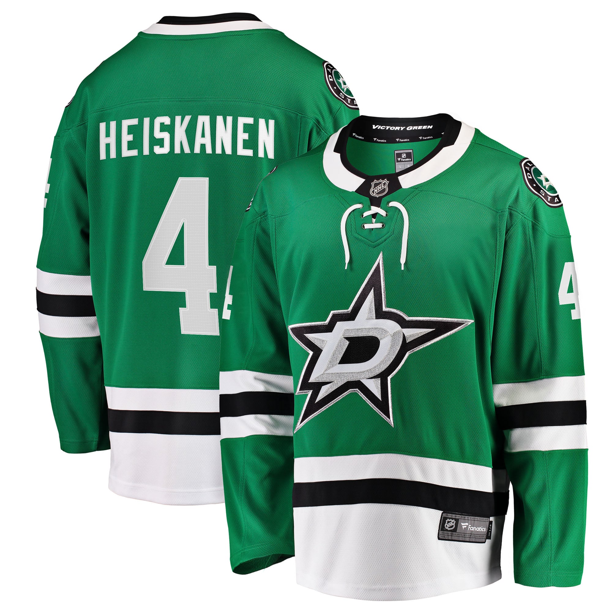 Miro Heiskanen Dallas Stars Team Color Breakaway Player Jersey - Kelly Green
