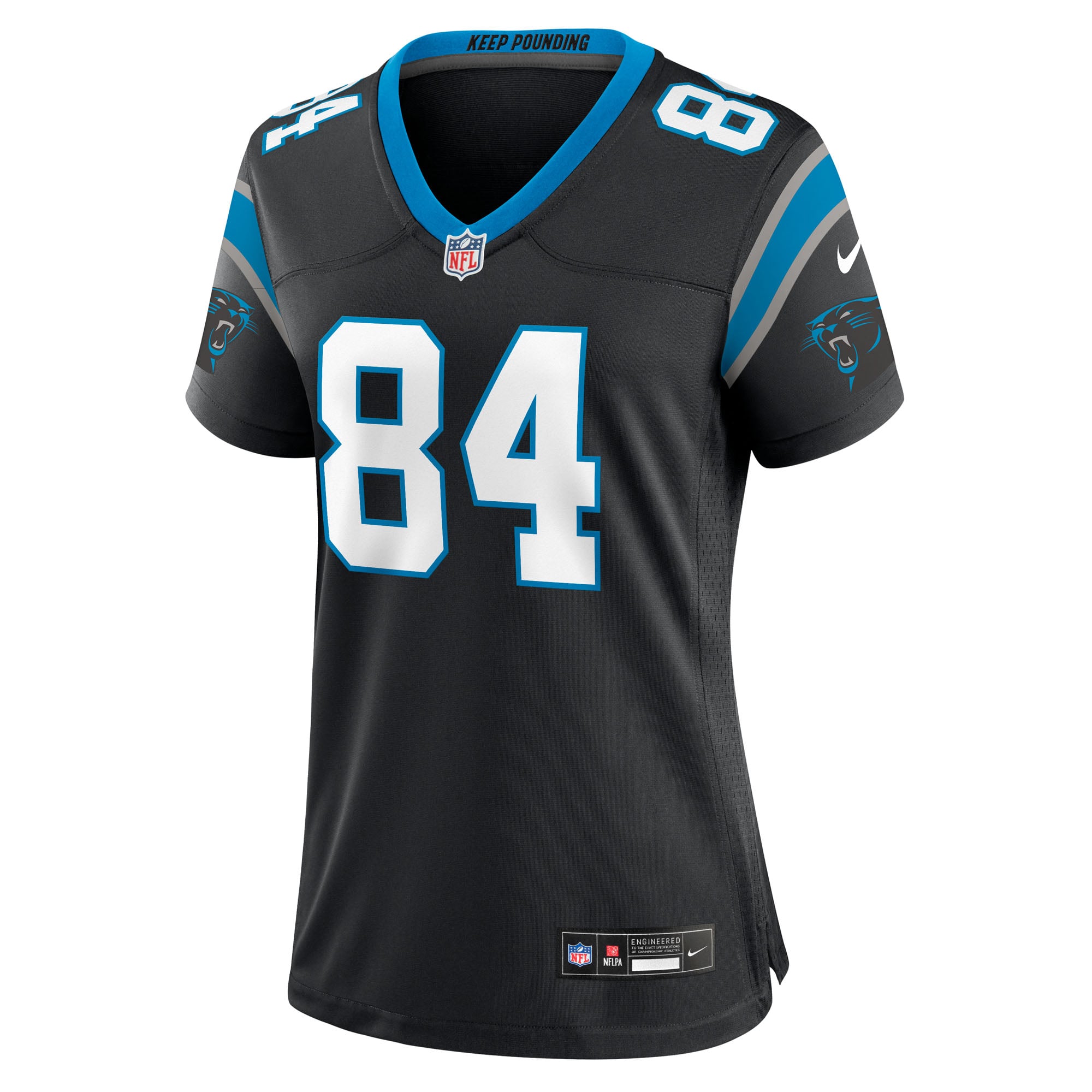 Mitchell Evans Carolina Panthers Women's Team Game Jersey - Black - Image 3