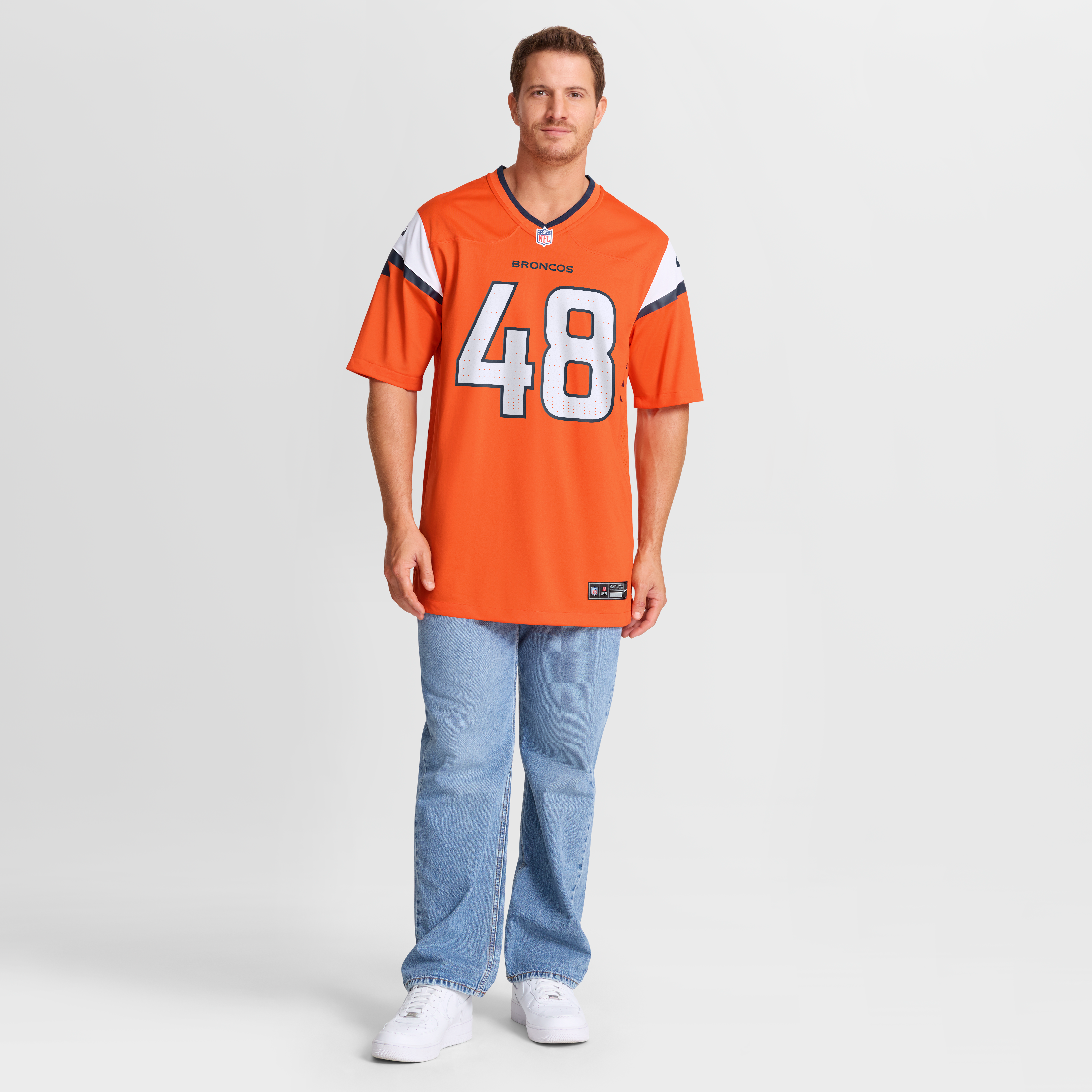 Mitchell Fraboni Denver Broncos Team Game Jersey - Orange - Image 8