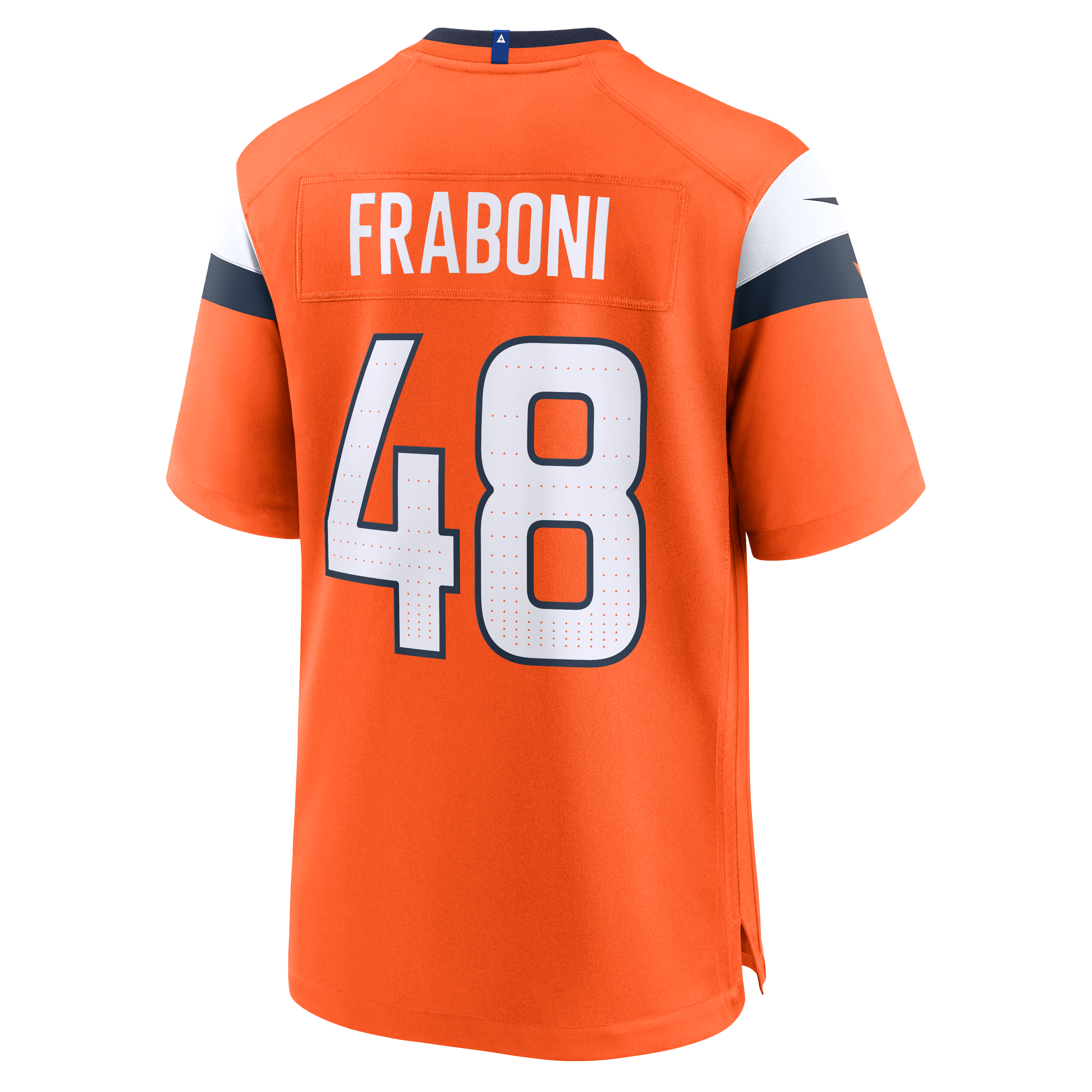 Mitchell Fraboni Denver Broncos Team Game Jersey - Orange - Image 4