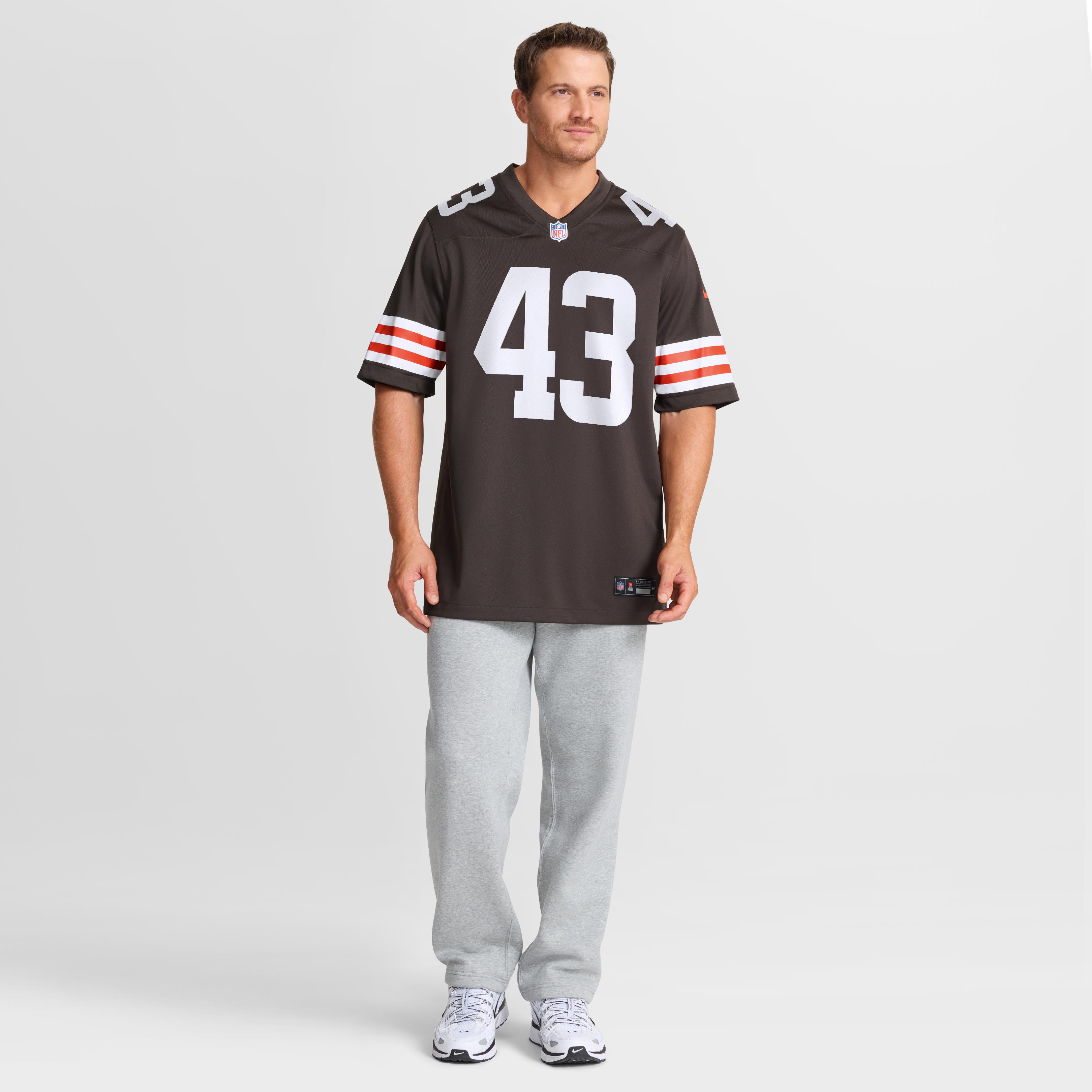 Mohamoud Diabate Cleveland Browns Team Game Jersey - Brown - Image 8