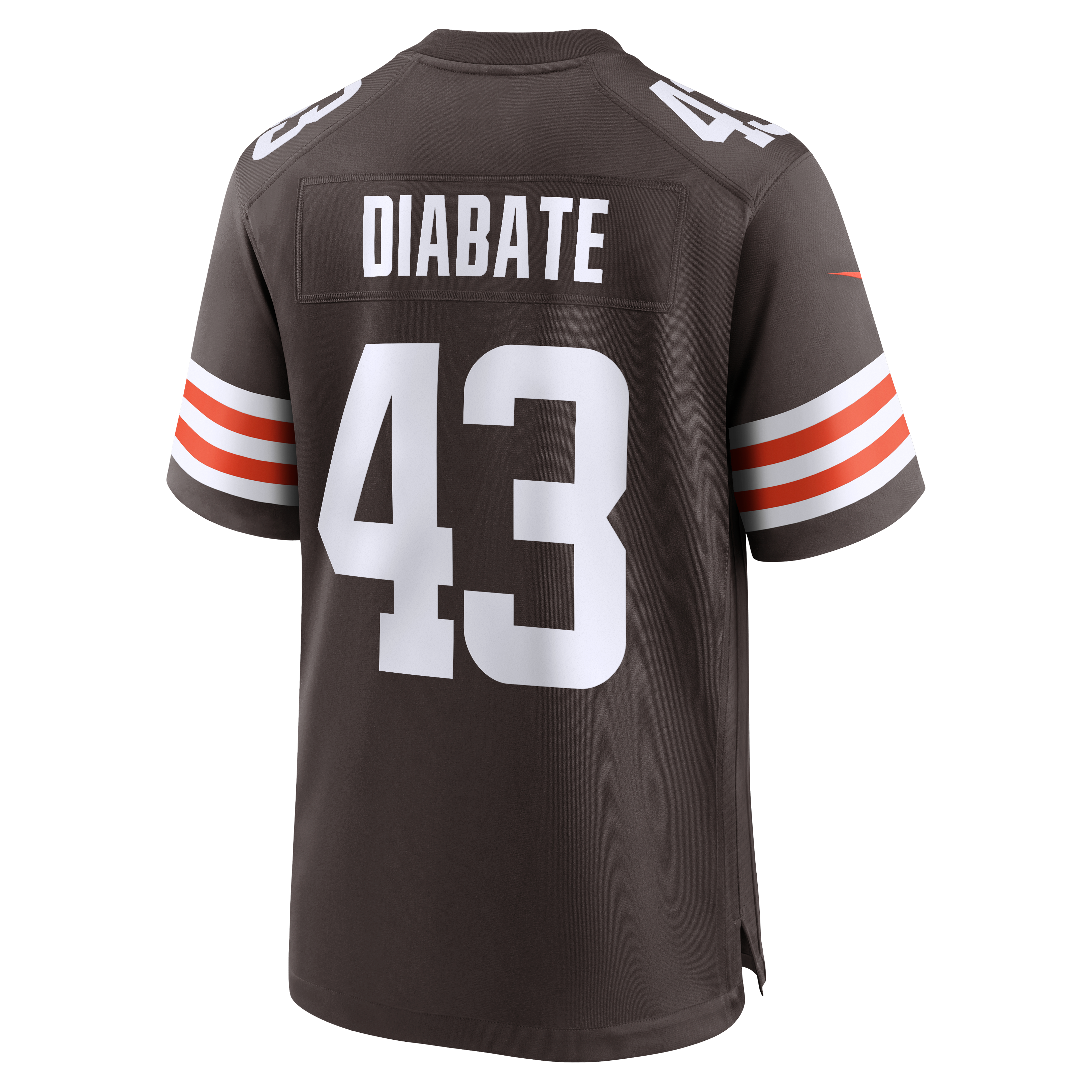 Mohamoud Diabate Cleveland Browns Team Game Jersey - Brown - Image 4