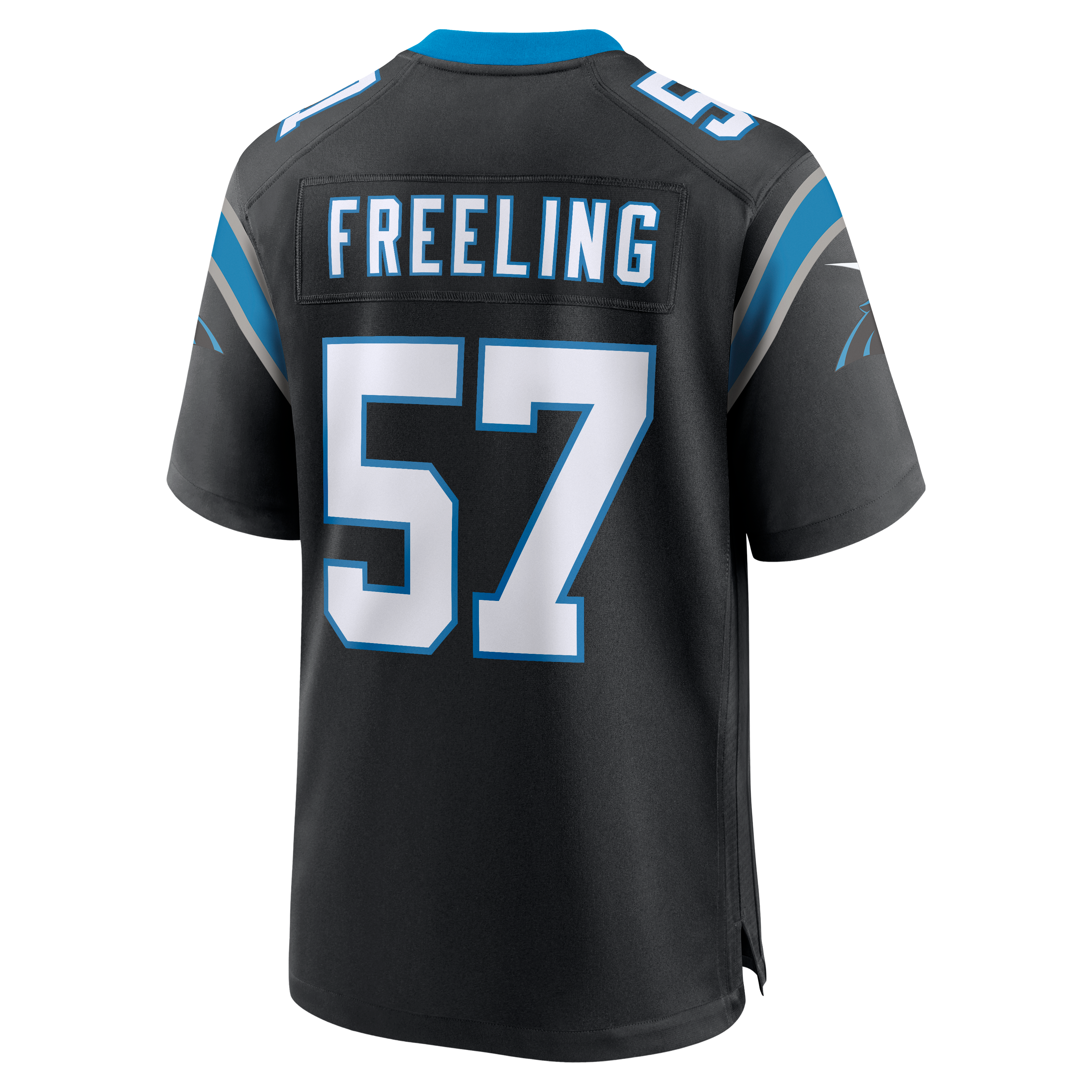 Monroe Freeling Carolina Panthers 2026 Draft First Round Pick No. 19 Team Game Jersey - Black - Image 4