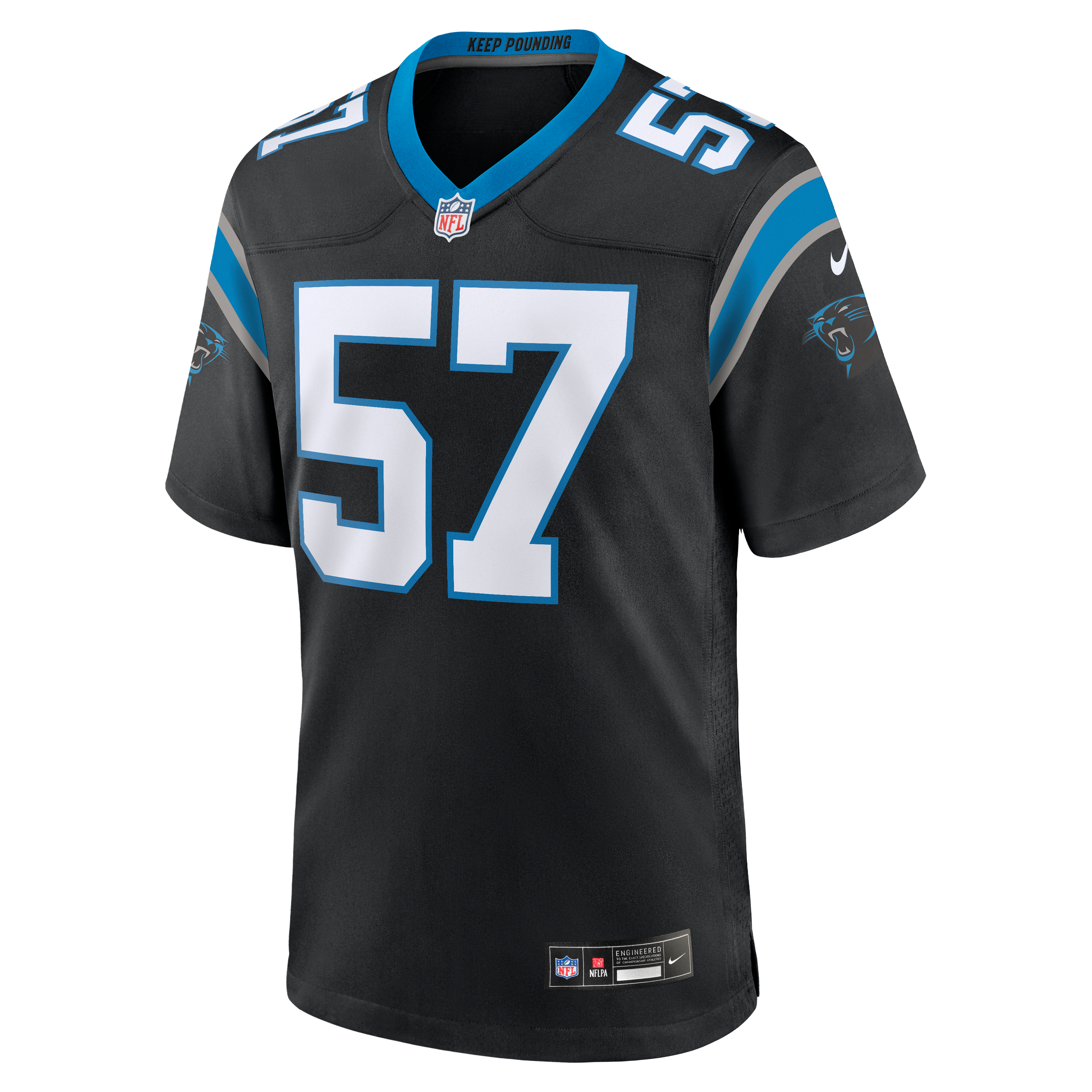 Monroe Freeling Carolina Panthers 2026 Draft First Round Pick No. 19 Team Game Jersey - Black - Image 3