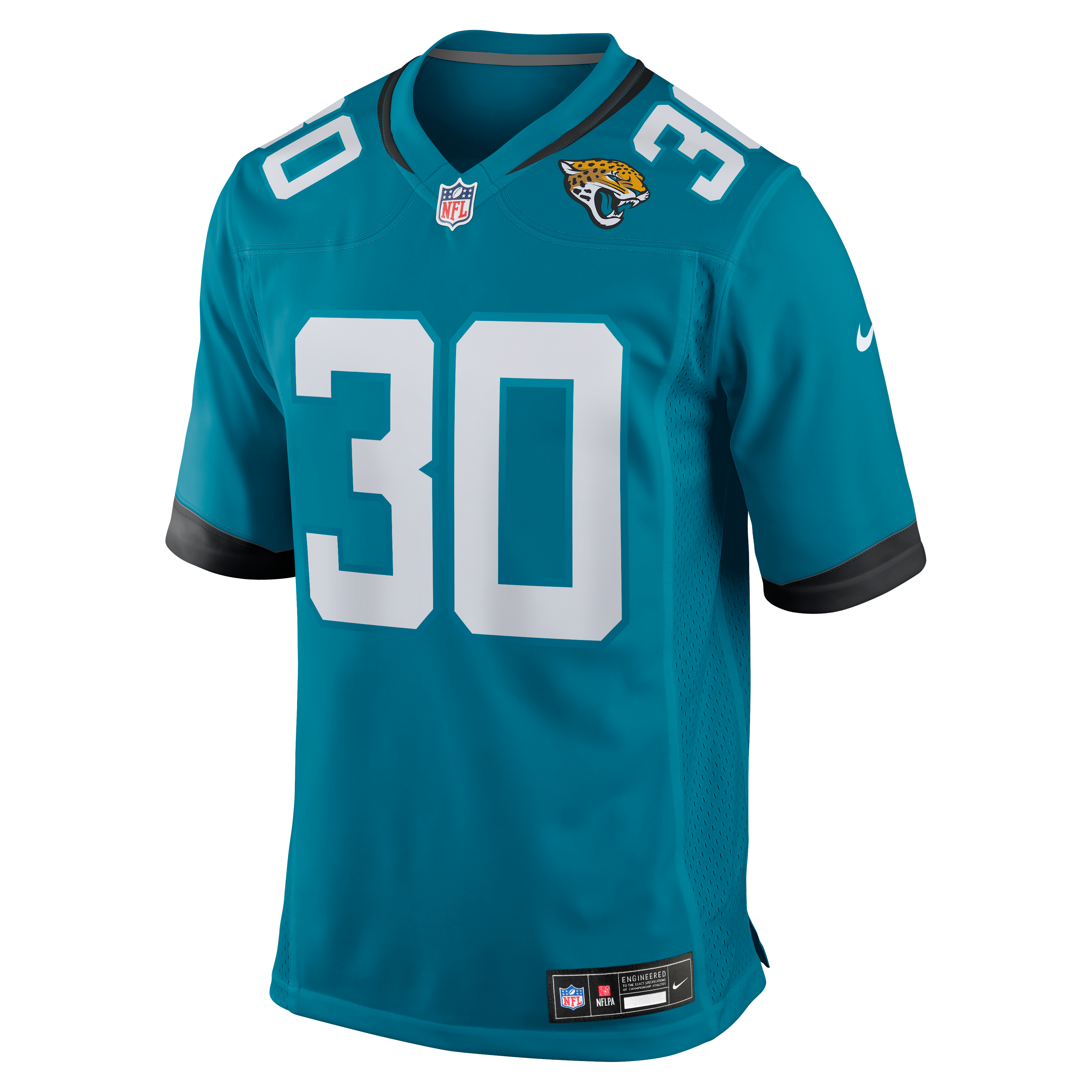 Montaric Brown Jacksonville Jaguars Game Player Jersey - Teal - Image 3