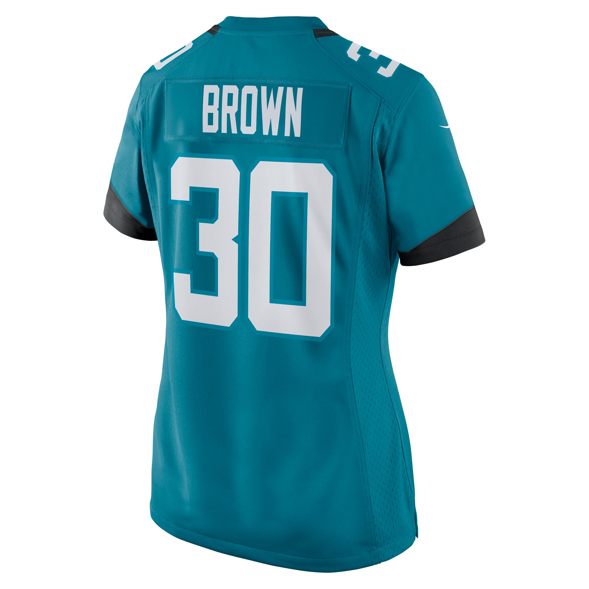 Montaric Brown Jacksonville Jaguars Women's Game Player Jersey - Teal - Image 4