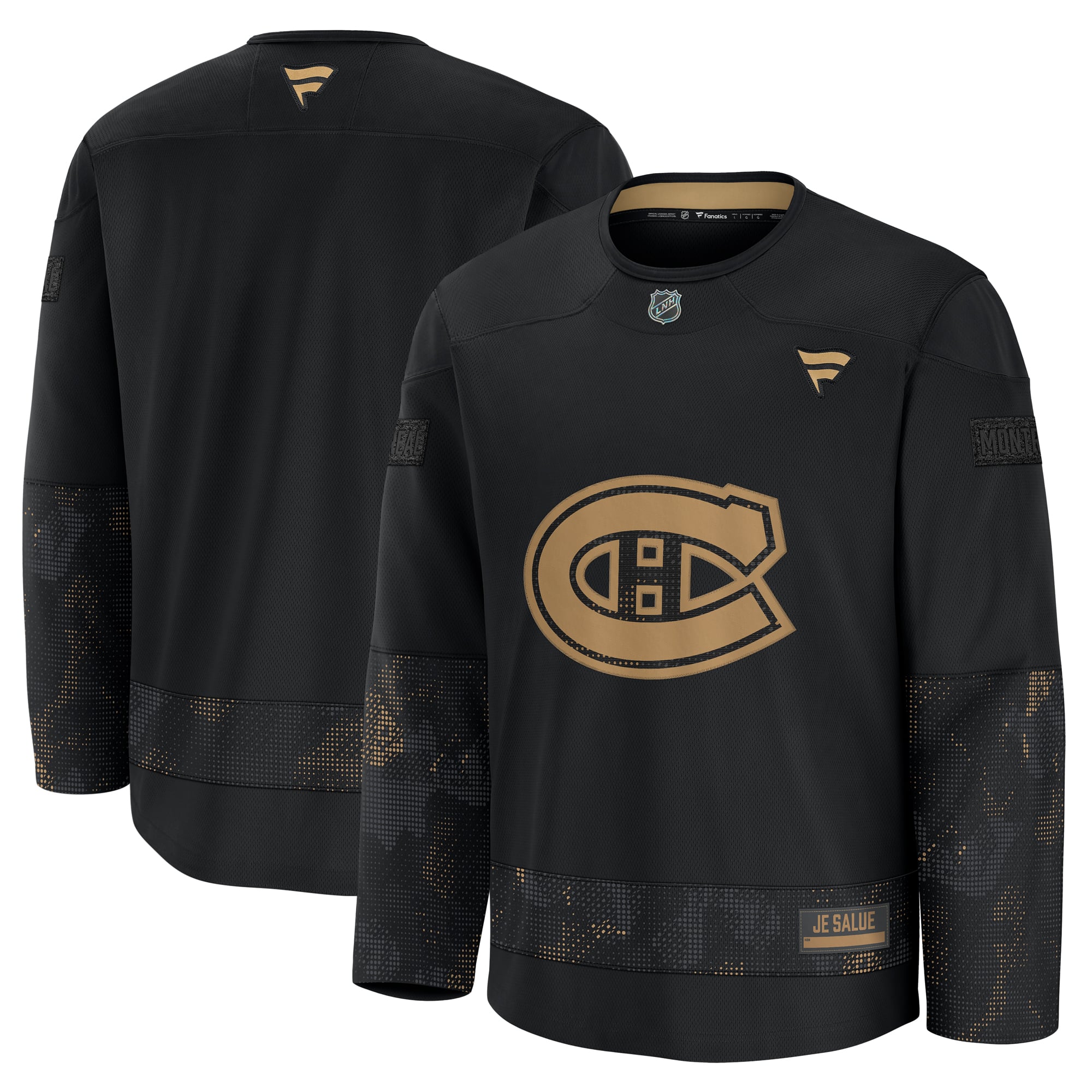 Montreal Canadiens 2024 Military Appreciation Practice Jersey - Black - Image 2