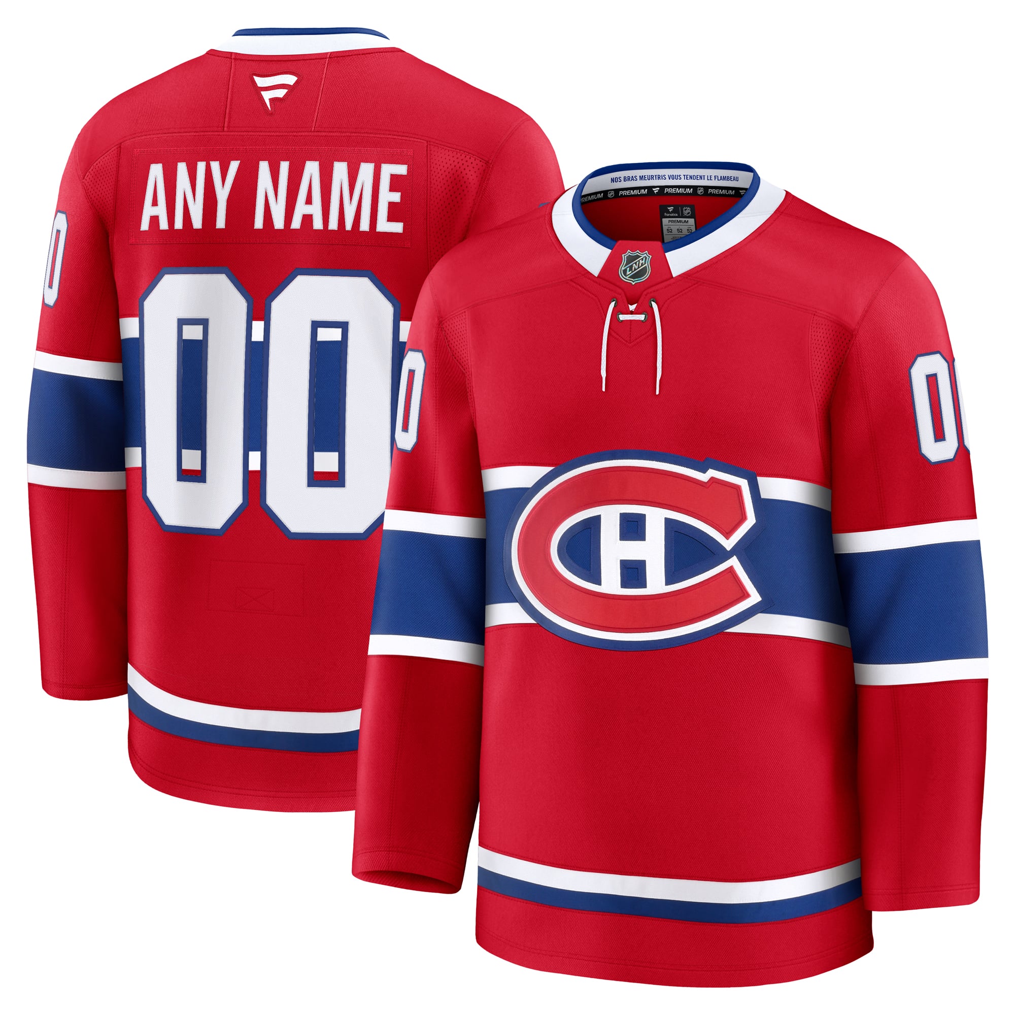 Montreal Canadiens Home Premium Custom Jersey - Red