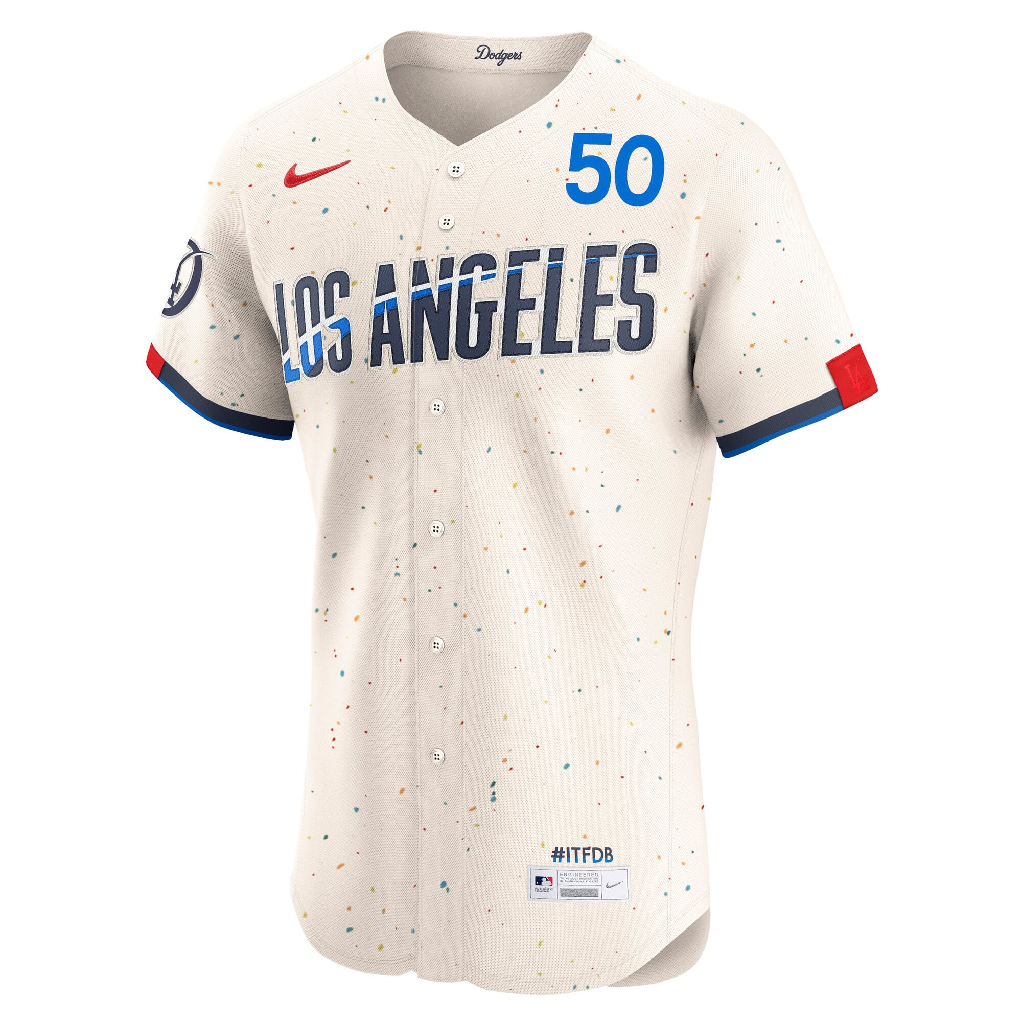 Mookie Betts Los Angeles Dodgers City Connect Elite Jersey - Cream - Image 3