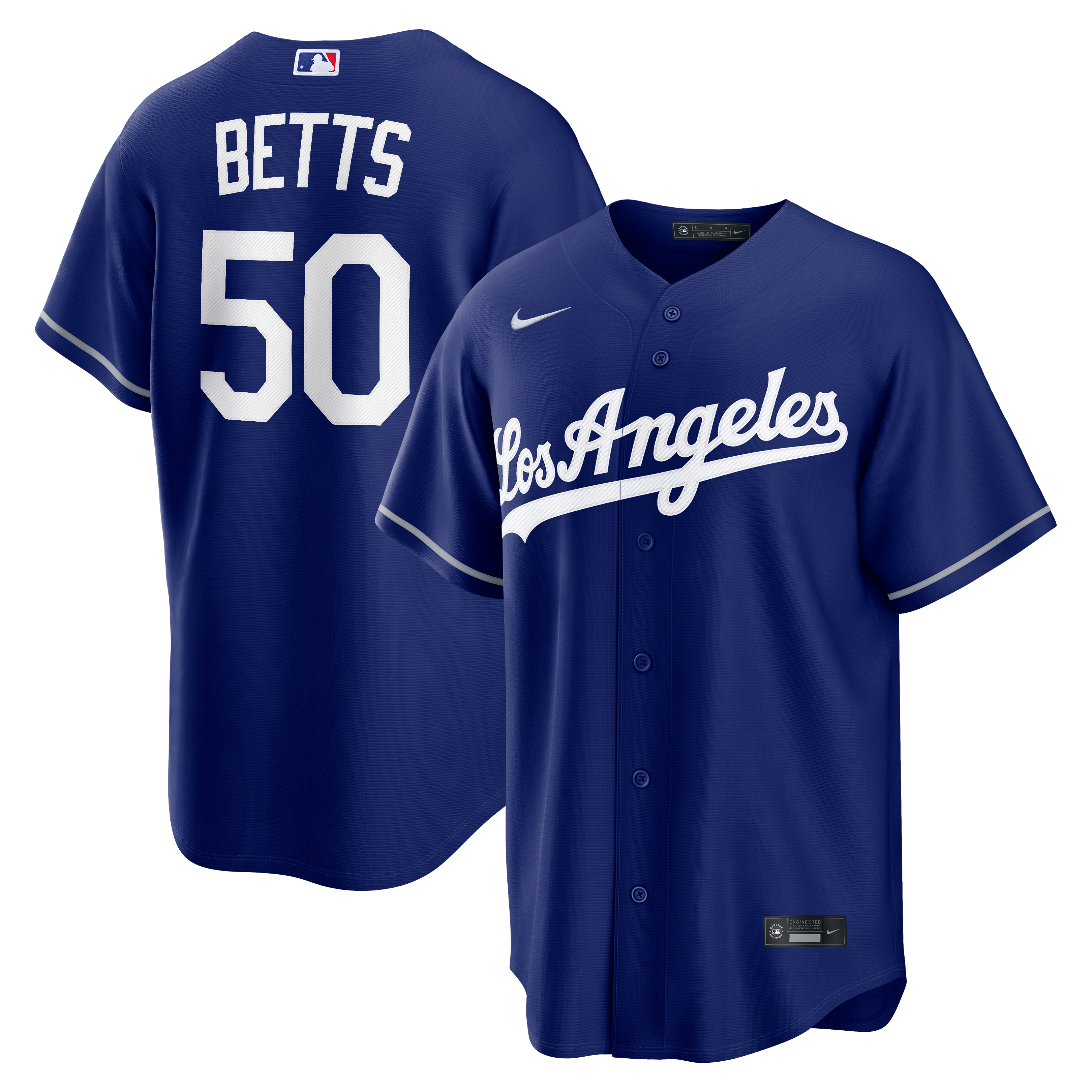 Mookie Betts Los Angeles Dodgers Home Jersey - Deep Royal - Image 2