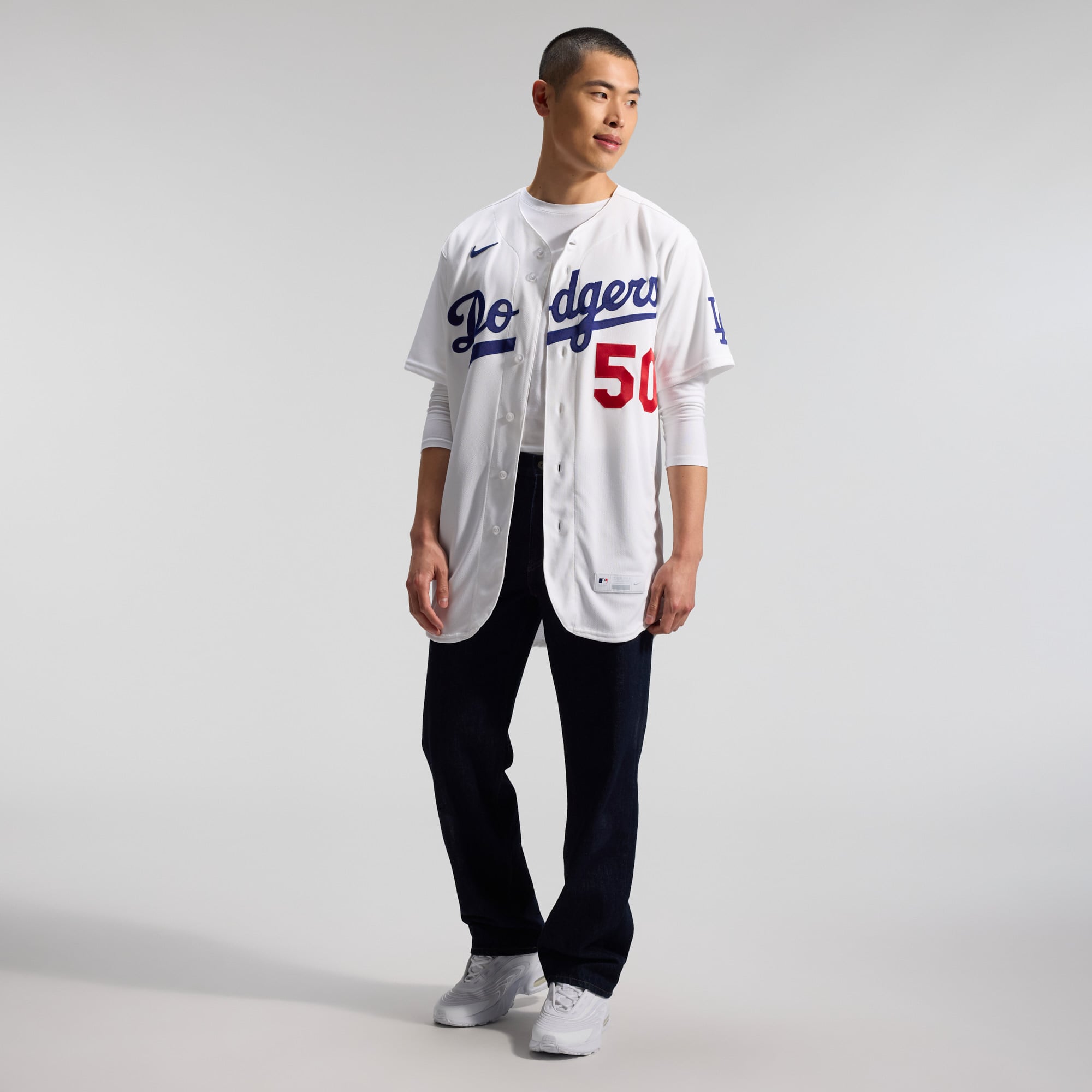 Mookie Betts Los Angeles Dodgers Home Jersey - White - Image 7