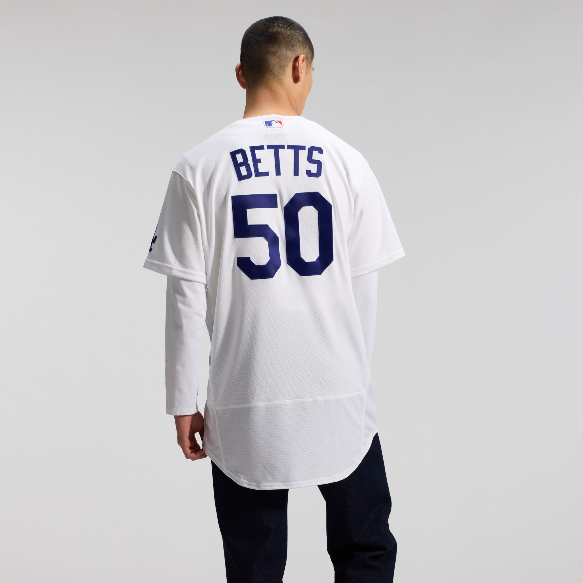 Mookie Betts Los Angeles Dodgers Home Jersey - White - Image 6